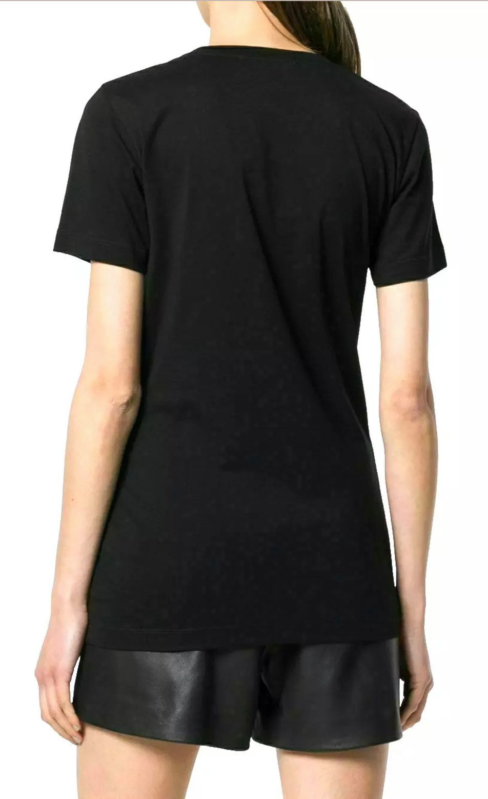 Balmain Paris T-Shirt Damen Pierre Balmain mit ikonischem Logo-Print Taillierter Schnitt, schmaler Passform, Goldfarbener Logo-Print