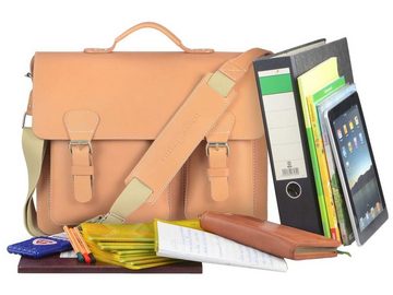 Ruitertassen Aktentasche Classic Adult, 40 cm Lehrertasche mit 2 Fächern, Notebookfach, rustikales Leder