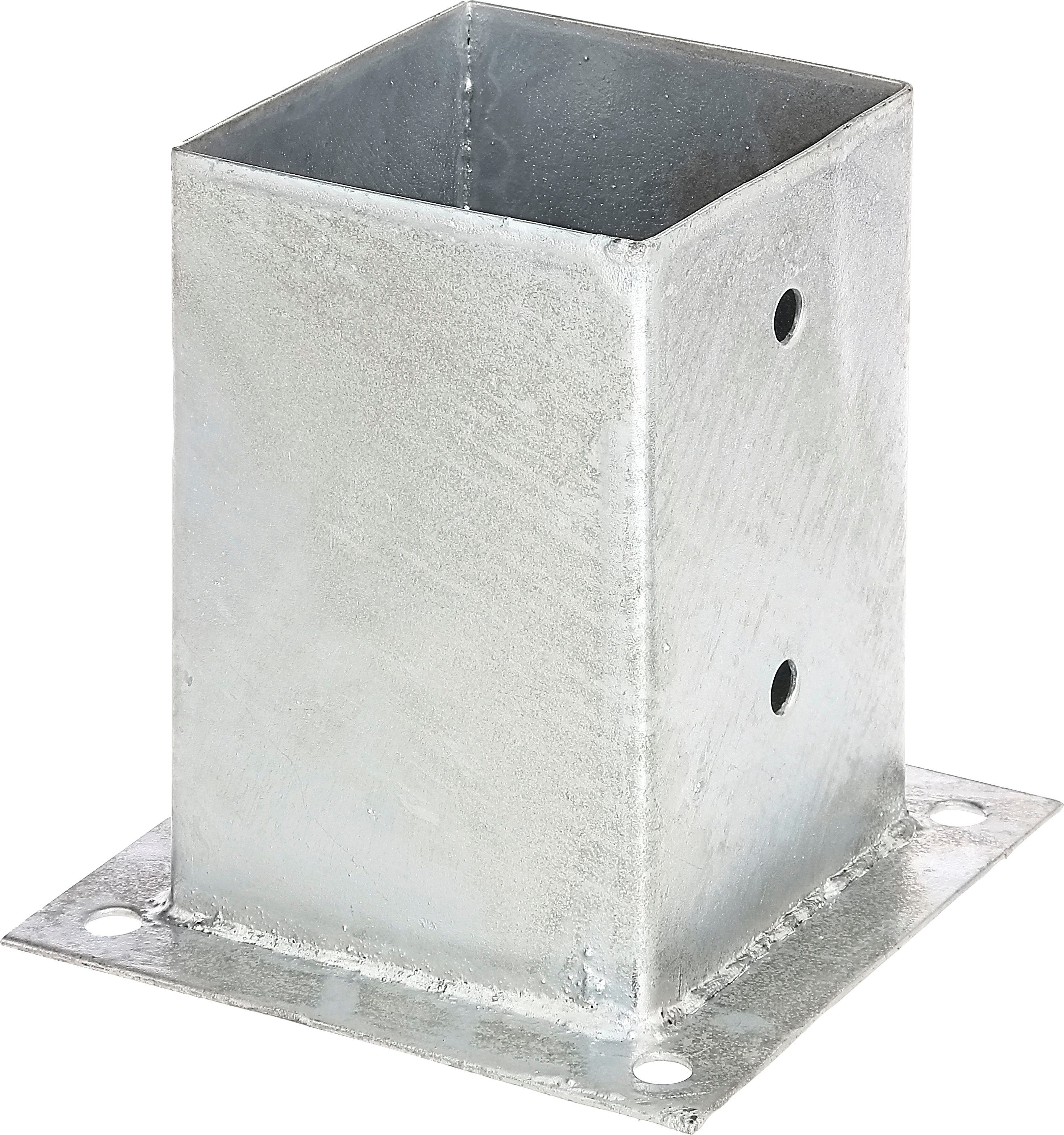 Alberts Aufschraubhülse, zum Aufschrauben, (Set, 2-St), feuerverzinkt, 101 x 101 mm