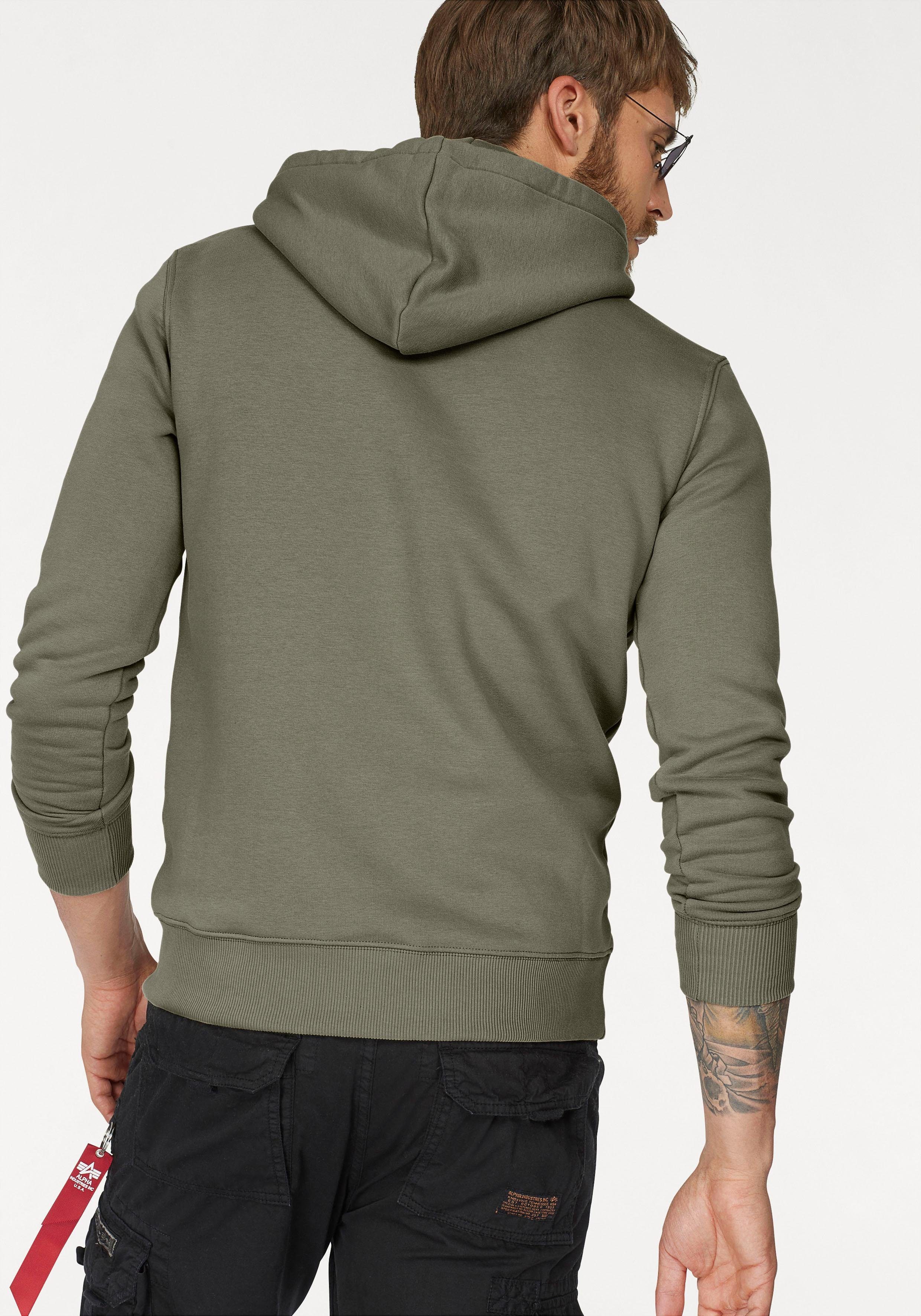Alpha Industries Kapuzensweatshirt Basic Hoody Baumwollmischung, regular fit