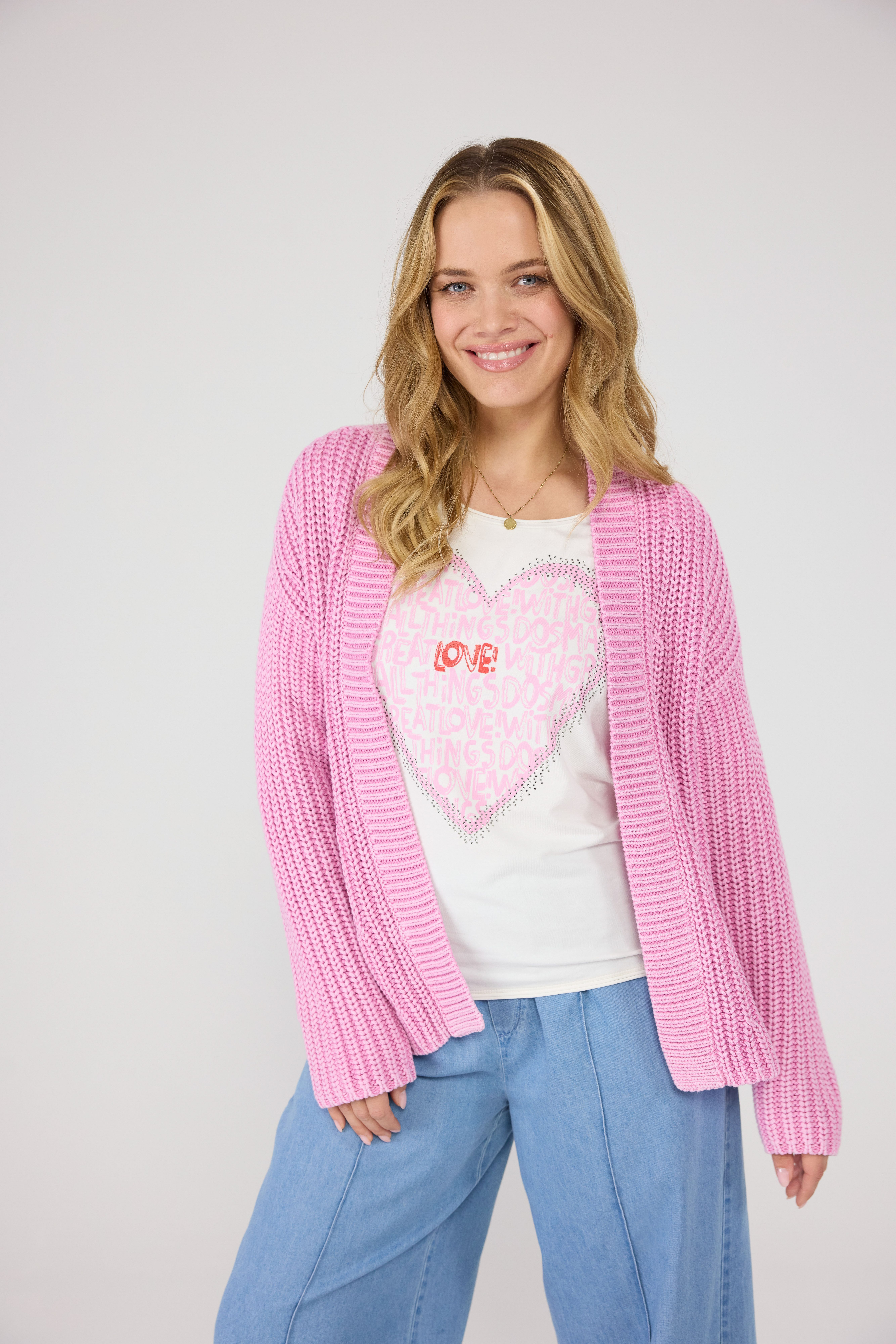Lieblingsstück Strickjacke AnielaL aus reiner Baumwolle günstig online kaufen
