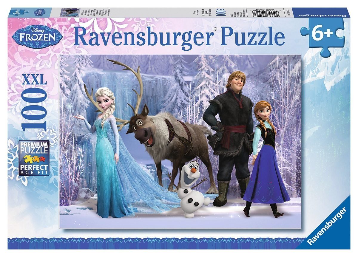 - Puzzle Wald Puzzleteile, Im Frozen, Ravensburger schützt Reich der 100 weltweit Disney - FSC® in Made Schneekönigin, Germany,