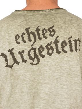 Hangowear Trachtenshirt T-Shirt BIER-NÄRRISCH oliv