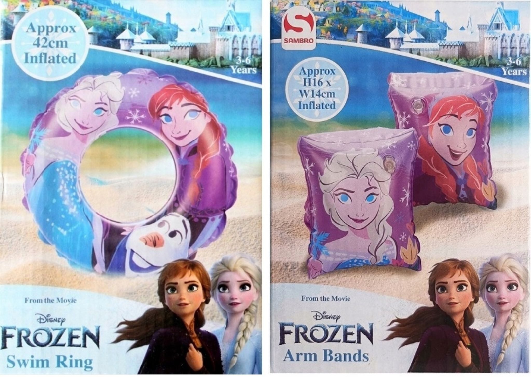 Schwimmring Frozen Schwimmring + Schwimmflügel für Kinder