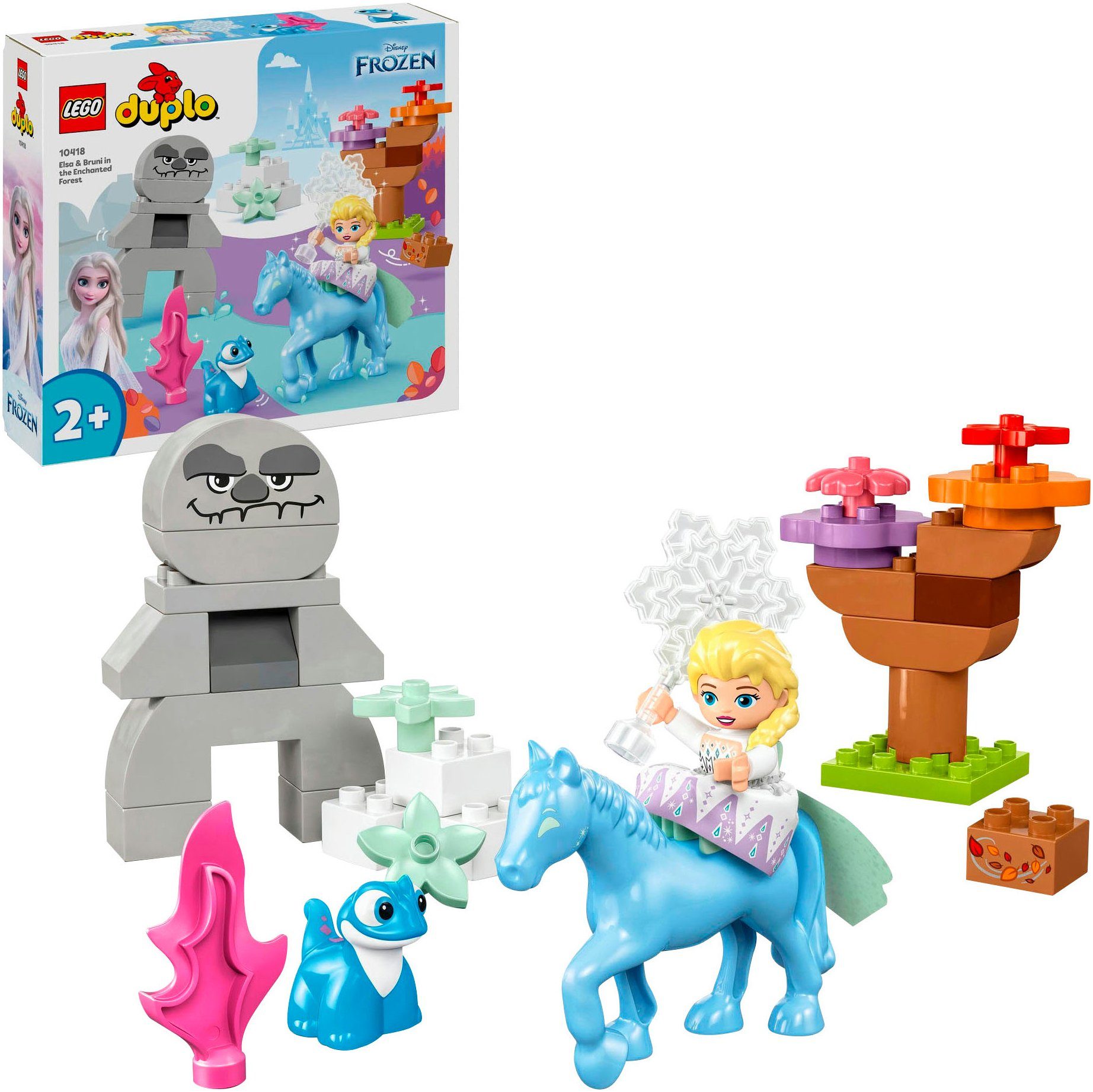 LEGO® Konstruktionsspielsteine Elsa und Bruni im Zauberwald (10418), LEGO® DUPLO Disney™, (31 St), Made in Europe