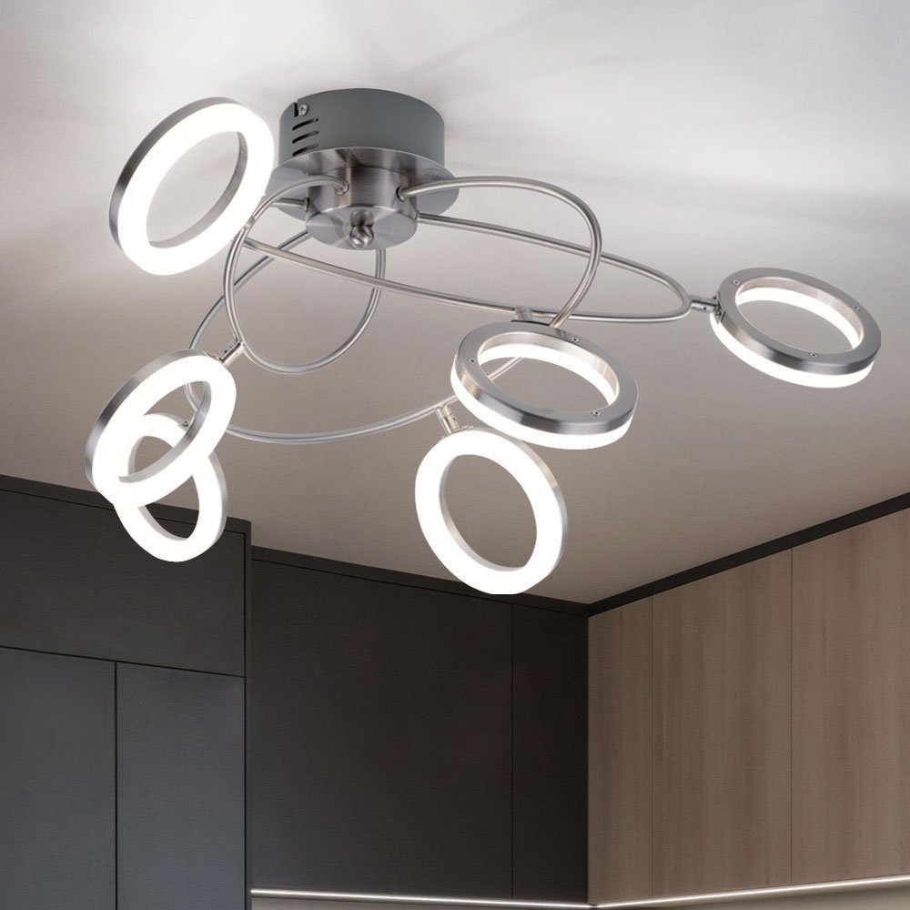 WOFI LED Deckenleuchte, LED-Leuchtmittel fest verbaut, Warmweiß, Deckenleuchte dimmbar LED Deckenlampe