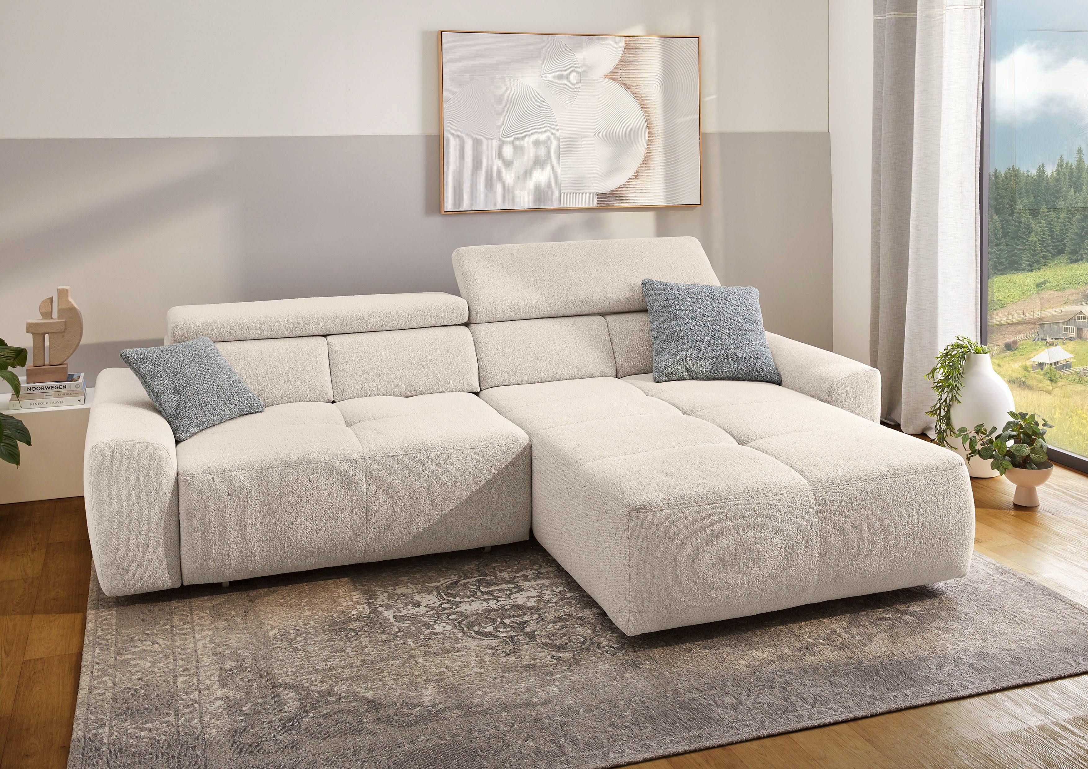 Jockenhöfer Gruppe Ecksofa Unos, L-Form, mit 60cm elektrischer Sitztiefenve günstig online kaufen