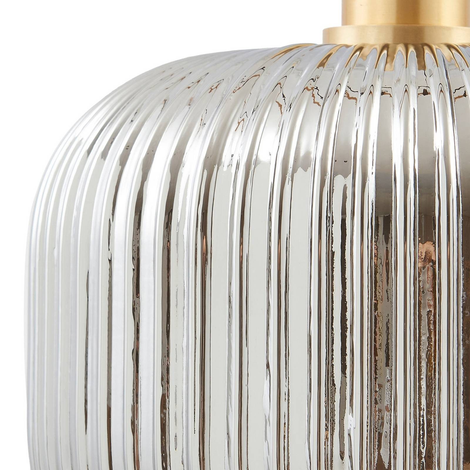 Lindby Hängeleuchte Doroteo, Glas Alu IP20, 1 x 15 W LED