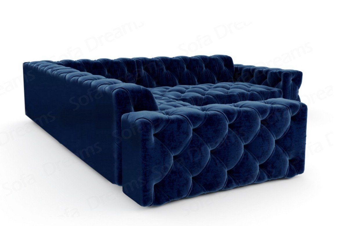 Stoffsofa, Sofa Ecksofa Stoff L Dreams Eckcouch Form Samtsofa Polsterecksofa Sofa dunkelblau77 Loungesofa Menorca