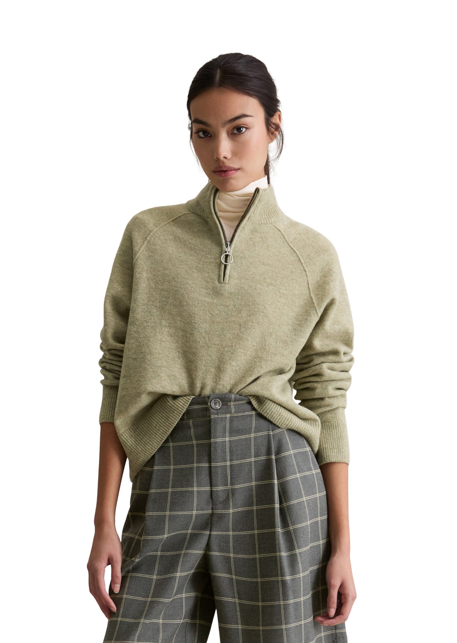 Marc O'Polo DENIM Strickpullover aus flauschigem Schurwolle-Mix günstig online kaufen