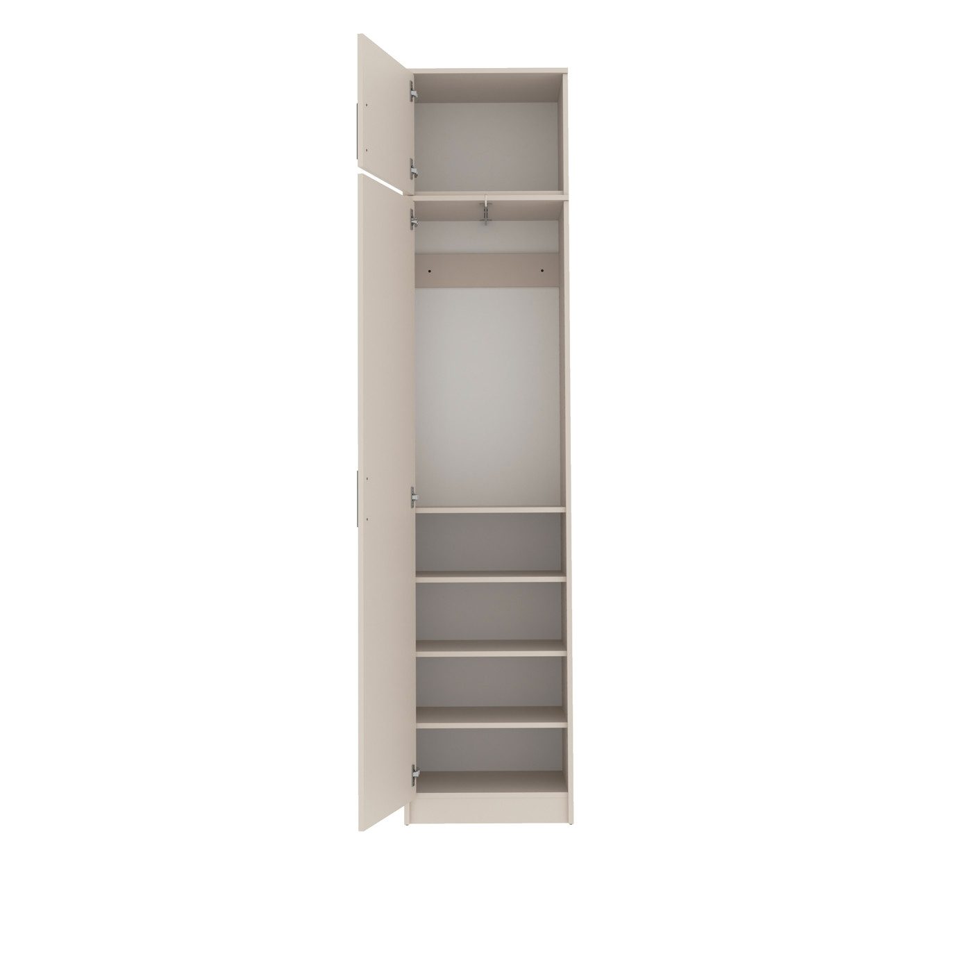 Marmex Möbel Aufsatzschrank Grant G20/G14 Garderobenschrank Drehtüren Kleiderschrank (2-St., für Jacken, Schuhe) Scharniere-Soft-Close