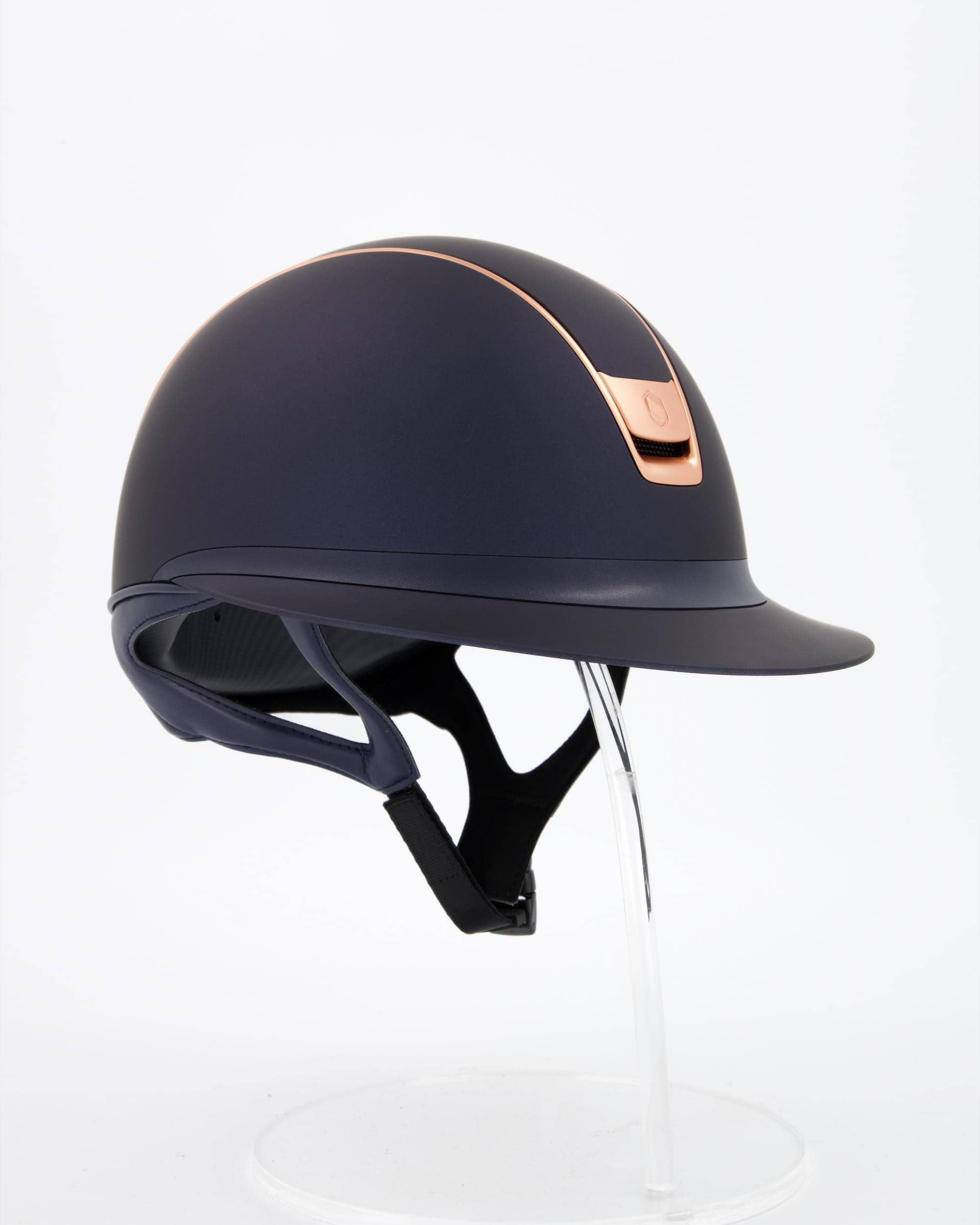 Samshield Reithelm Reithelm 2.0 Miss Shield Shadowmatt Blue, Trim u. Blason Matt Pink Gol