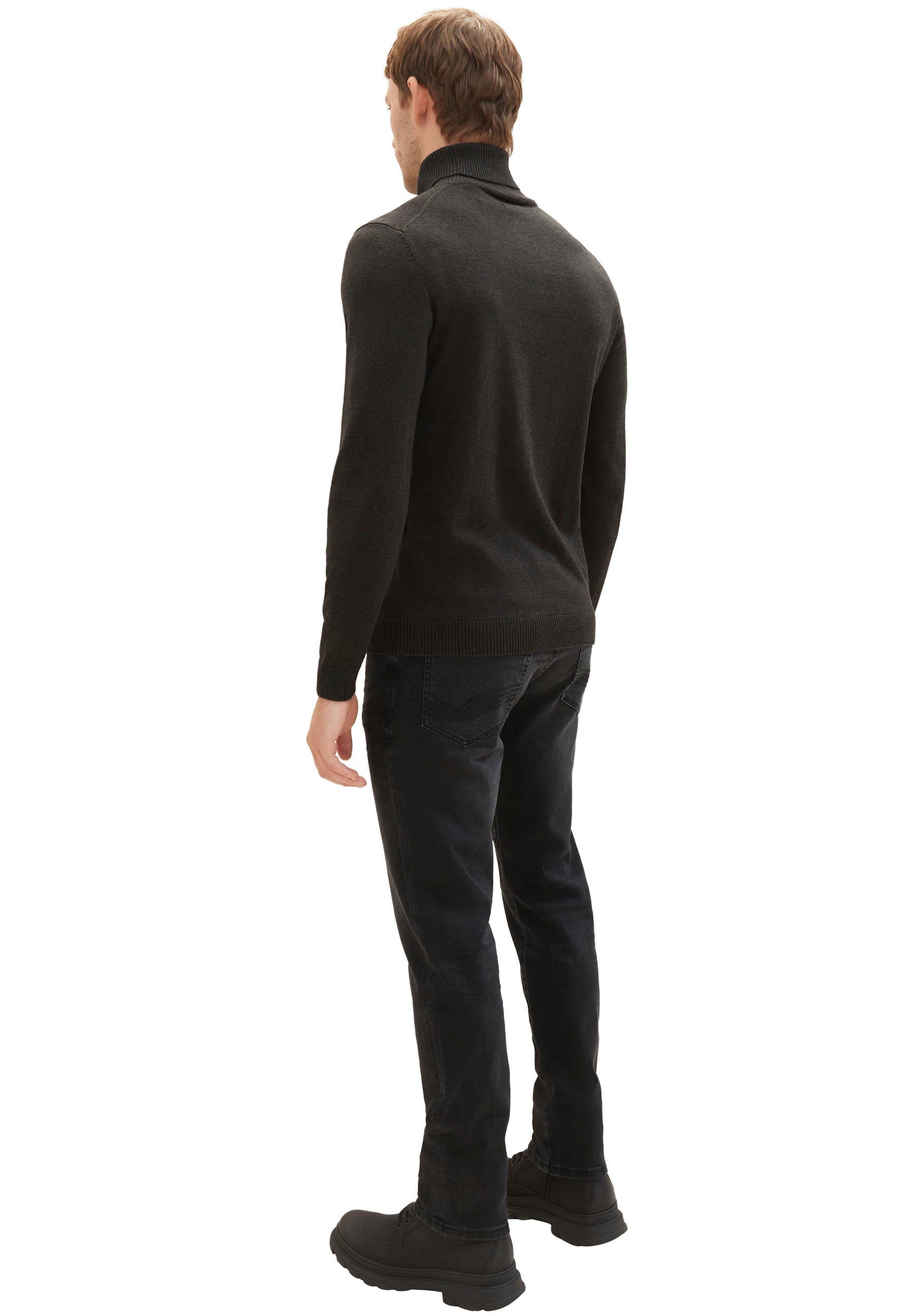 Josh TOM mit TAILOR black Reißverschluss 5-Pocket-Jeans