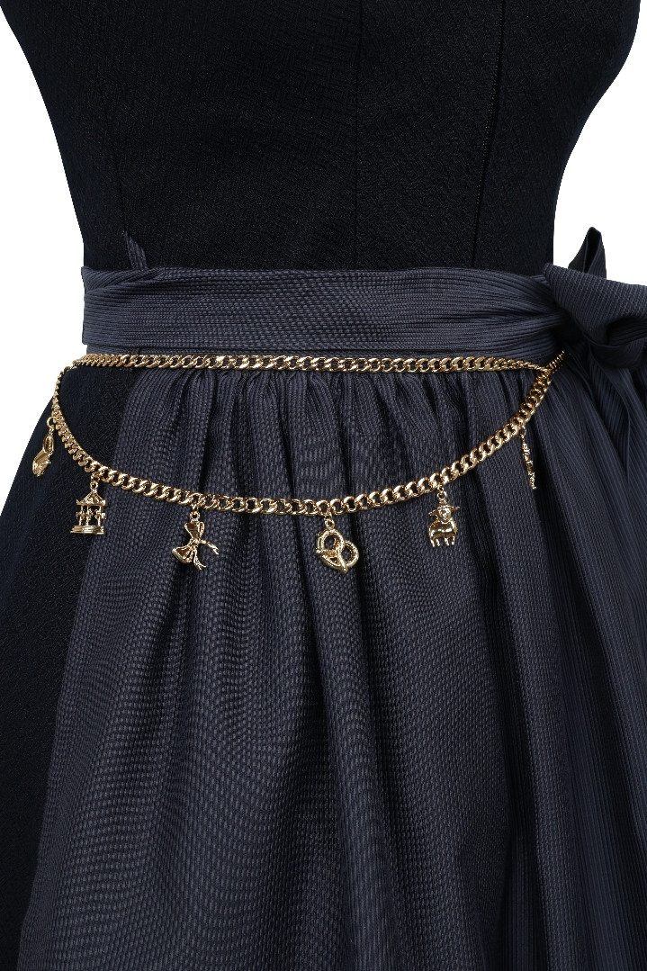 MarJo Dirndlschürze Kettengürtel - CHARIVARI - altgold, altsilber, gold