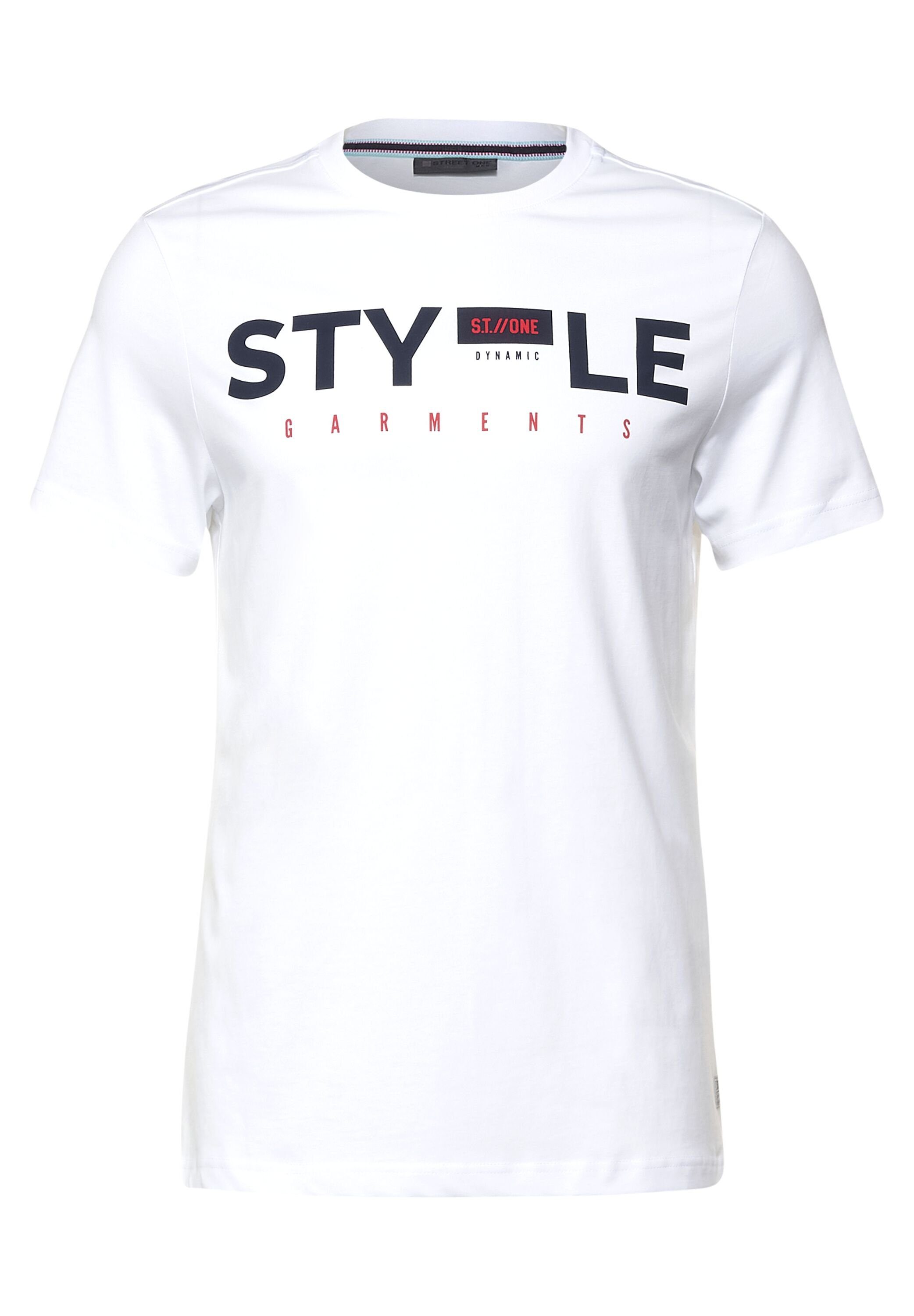 STREET MEN White Wording-Print mit ONE T-Shirt