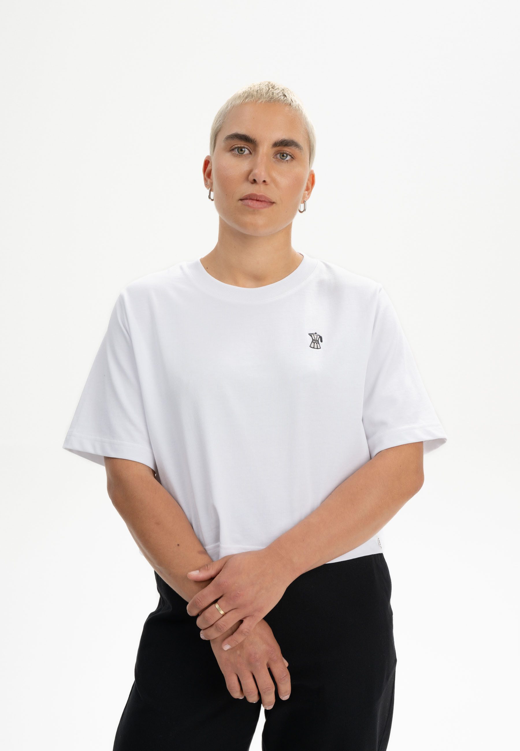 MELA Kurzarmshirt Cropped T-Shirt schwer JOSHNA günstig online kaufen