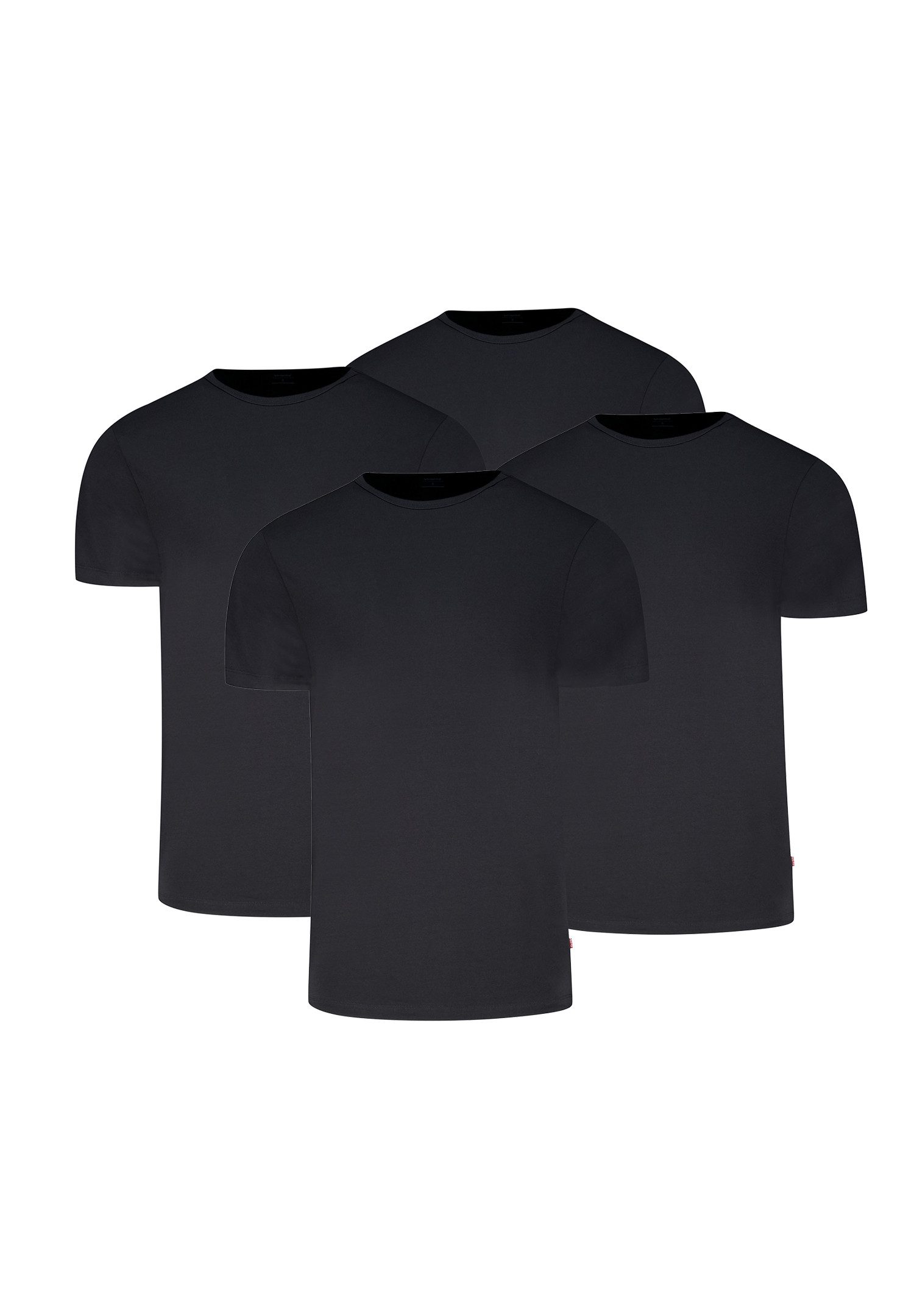Levi's® Poloshirt LEVIS MEN SOLID CREW 4P (Packung, 4-tlg., 4er-Pack)