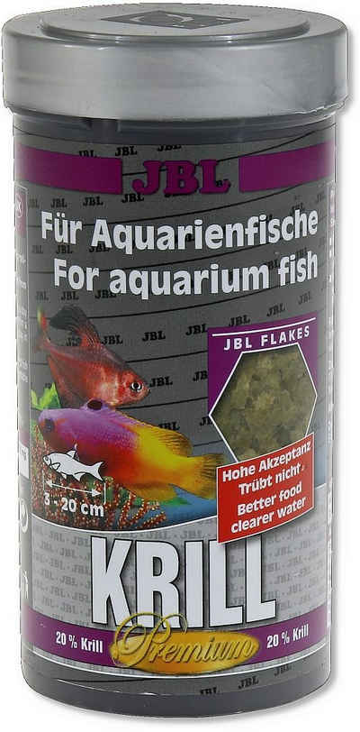 JBL GmbH & Co. KG Aquariendeko JBL Krill 40582 Premium Alleinfutter für Aquarienfische Flocken 250 ml