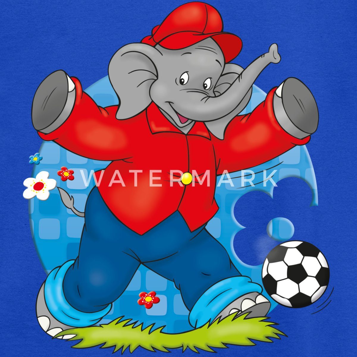 Spreadshirt T-Shirt Benjamin Blümchen Fußballer Kinder T-Shirt (1-tlg)