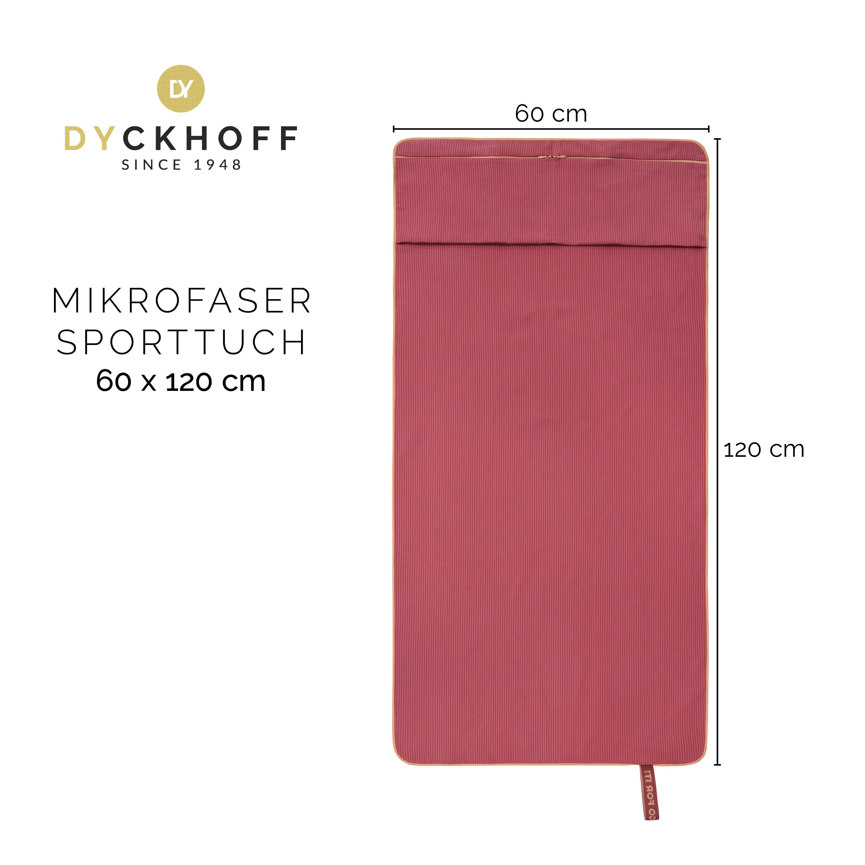 Dyckhoff Handtuch Mikrofaser Sporttuch Struktur, Microfaser (1-St), Mit Überstülpkapuze, Schnelltrocknend, Leicht, Reißverschlusstasche – Bild 5 von 5