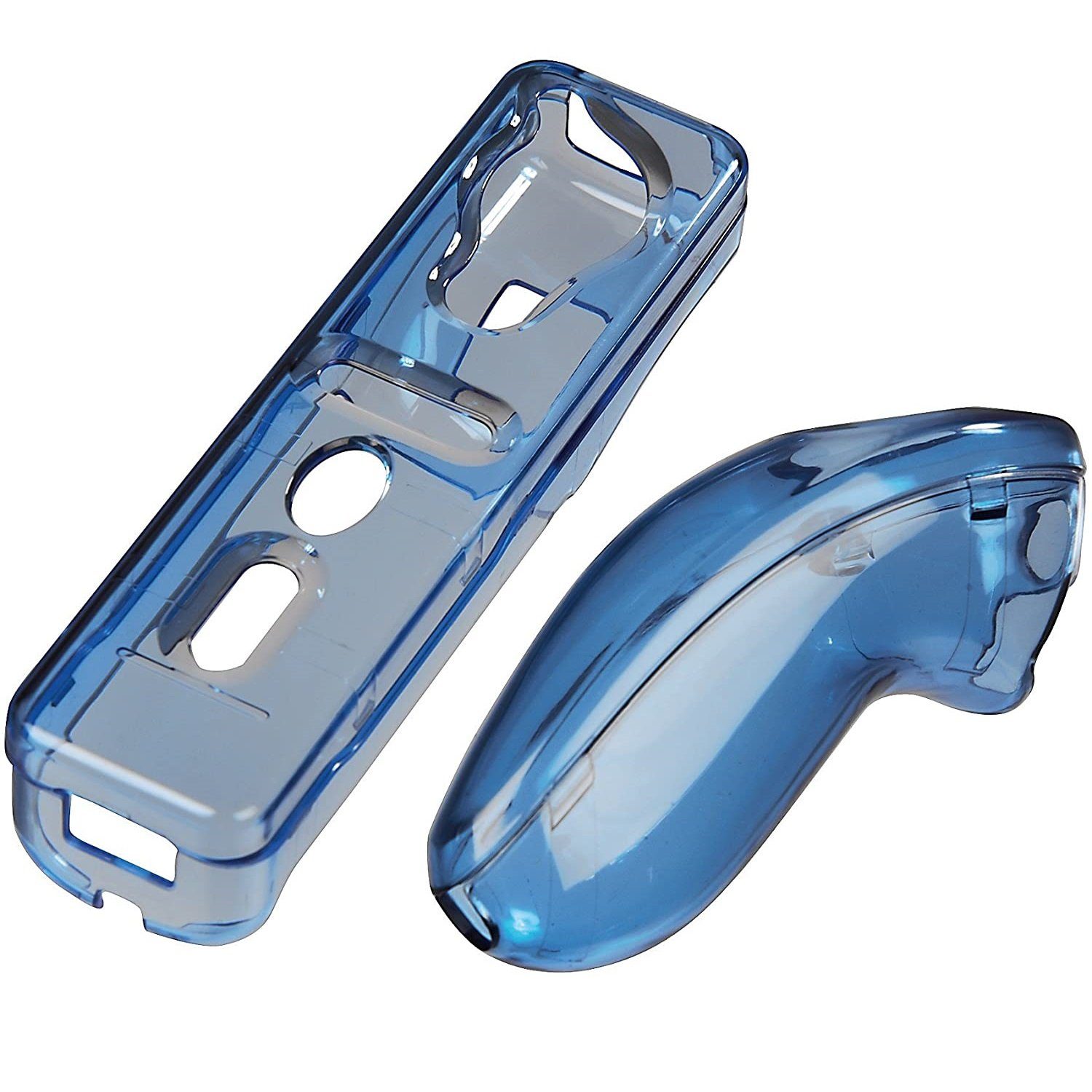 Hama Konsolen-Tasche Hard-Case Set Schutz-Hülle Cover Skin, passend für Nintendo Wii Wiimote Nunchuck Controller Fernbedienung