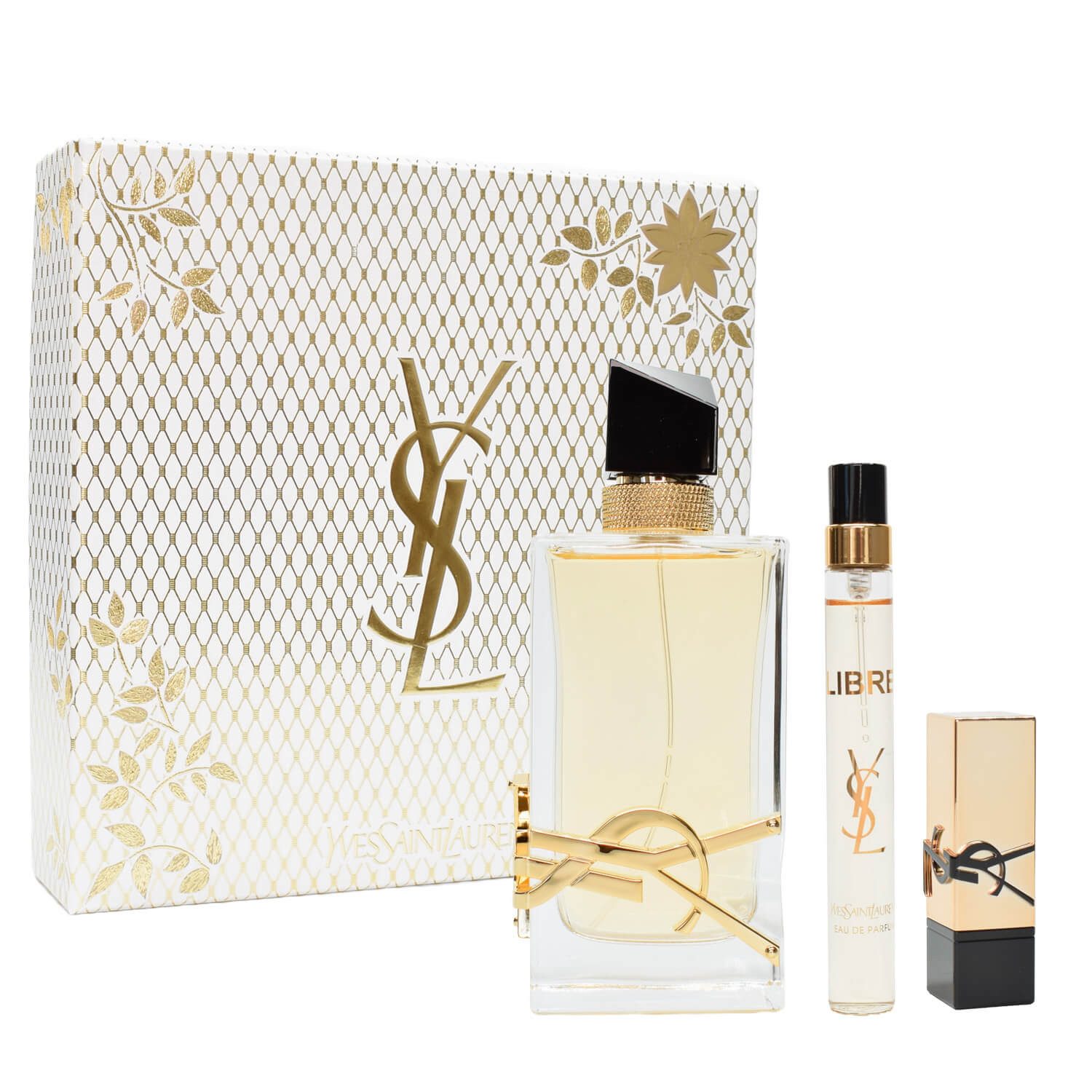 YVES SAINT LAURENT Duft-Set Libre Eau de Parfum 90 ml + 10 ml Stick & Lippenstift Damen Geschenk