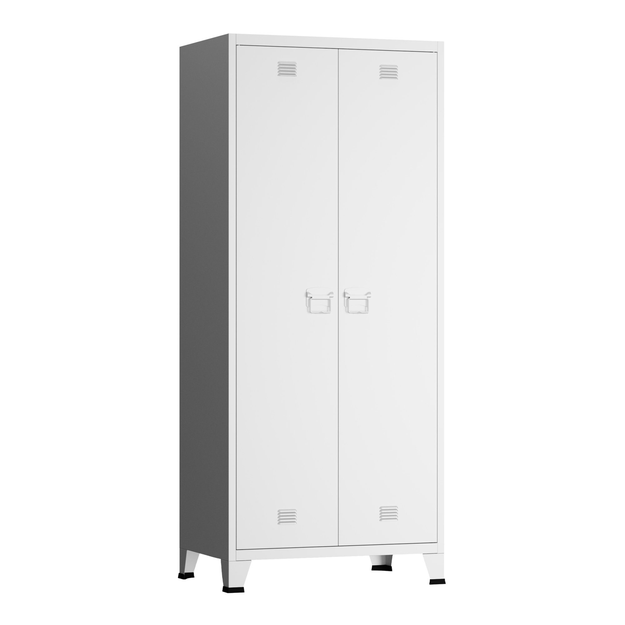en.casa Kleiderschrank »Hankasalmi« Stahl 180x90x40 cm günstig online kaufen