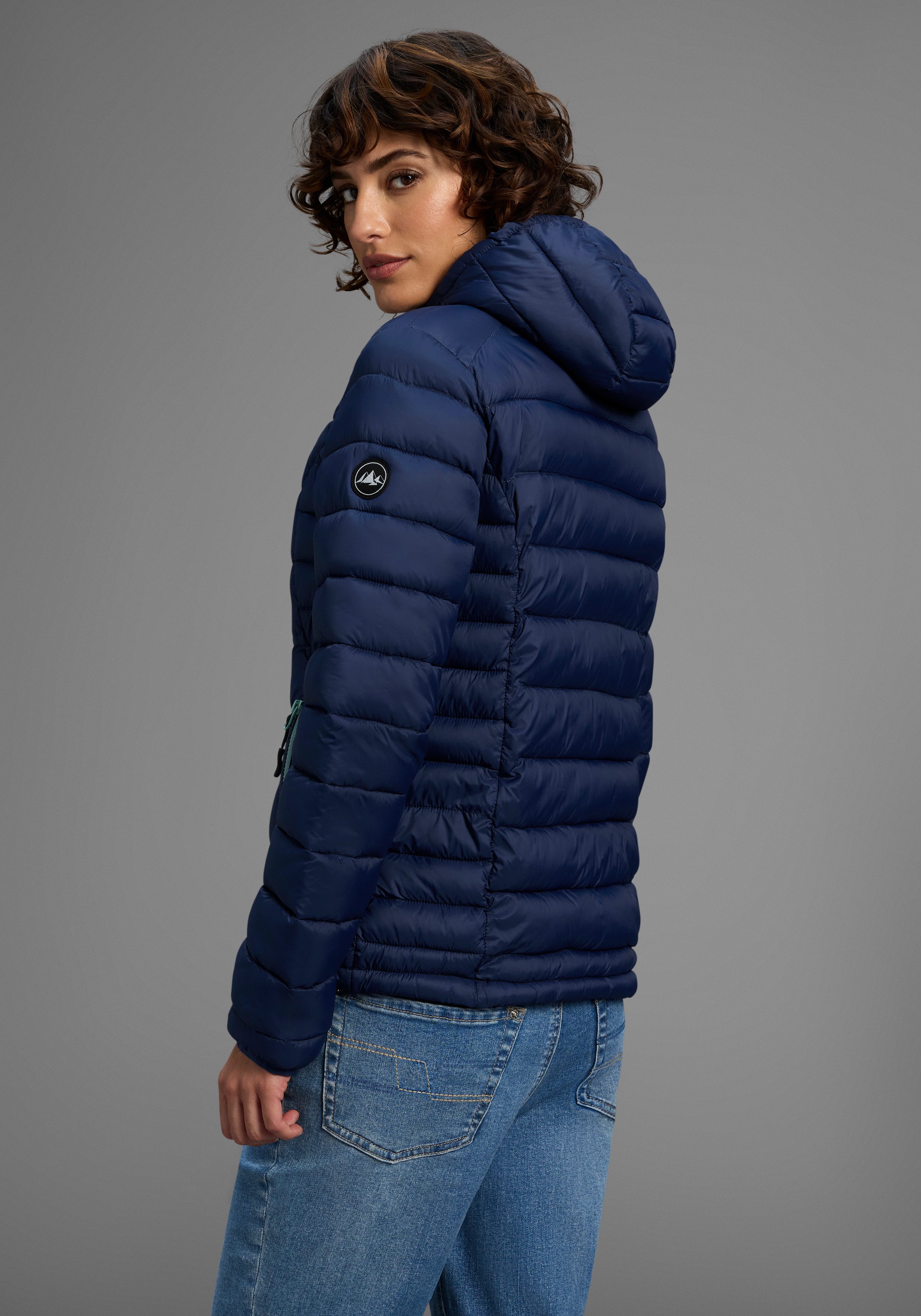 Polarino Steppjacke Übergangsjacke für kühle Tage, aus leichtem Webmaterial