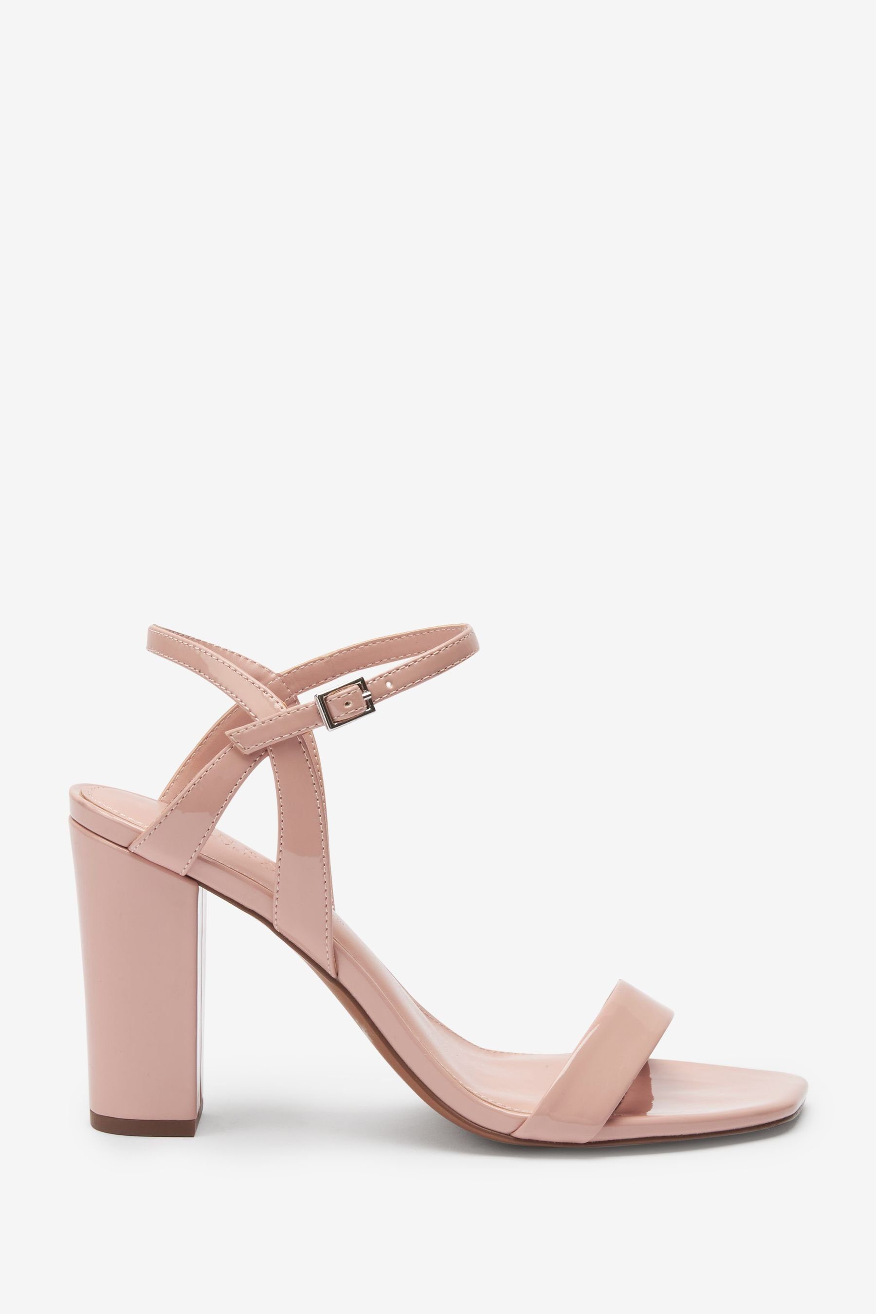 Next Forever Comfort® Sandaletten mit Blockabsatz Sandalette (1-tlg) Nougat Pink