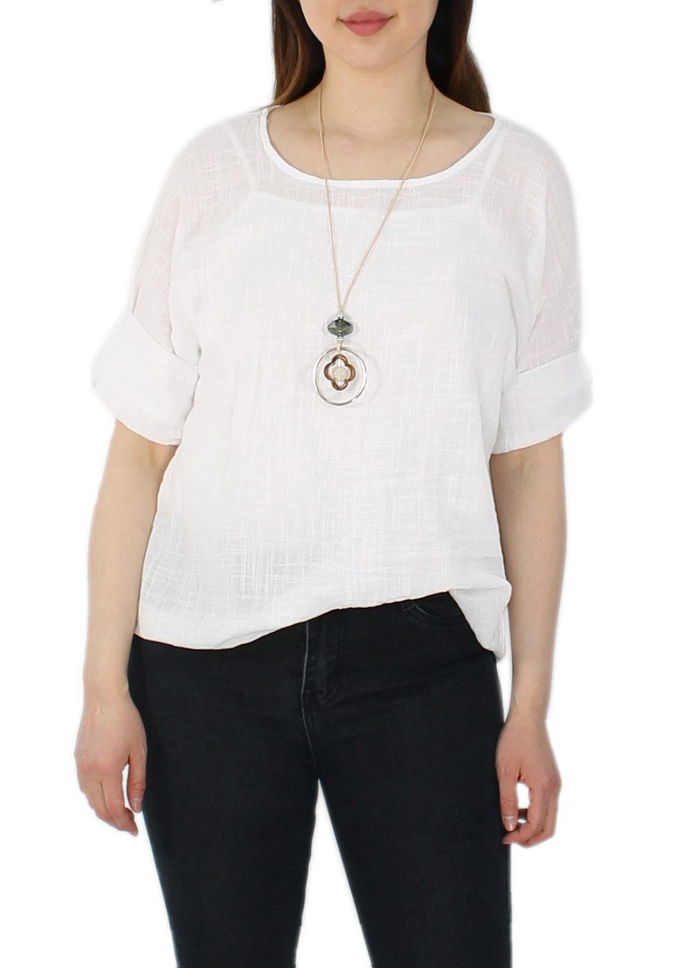dy_mode Rundhalsshirt Luftiges Damen Sommer Shirt günstig online kaufen