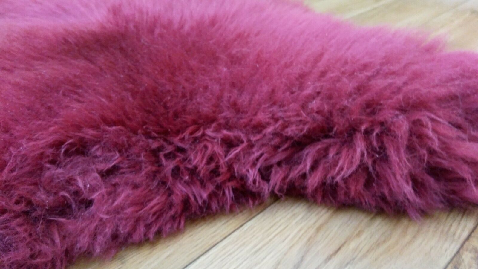 Provellus Fellteppich Bordeaux Rot Lammfell Schaffell – Gefärbt, Weiches Ec günstig online kaufen