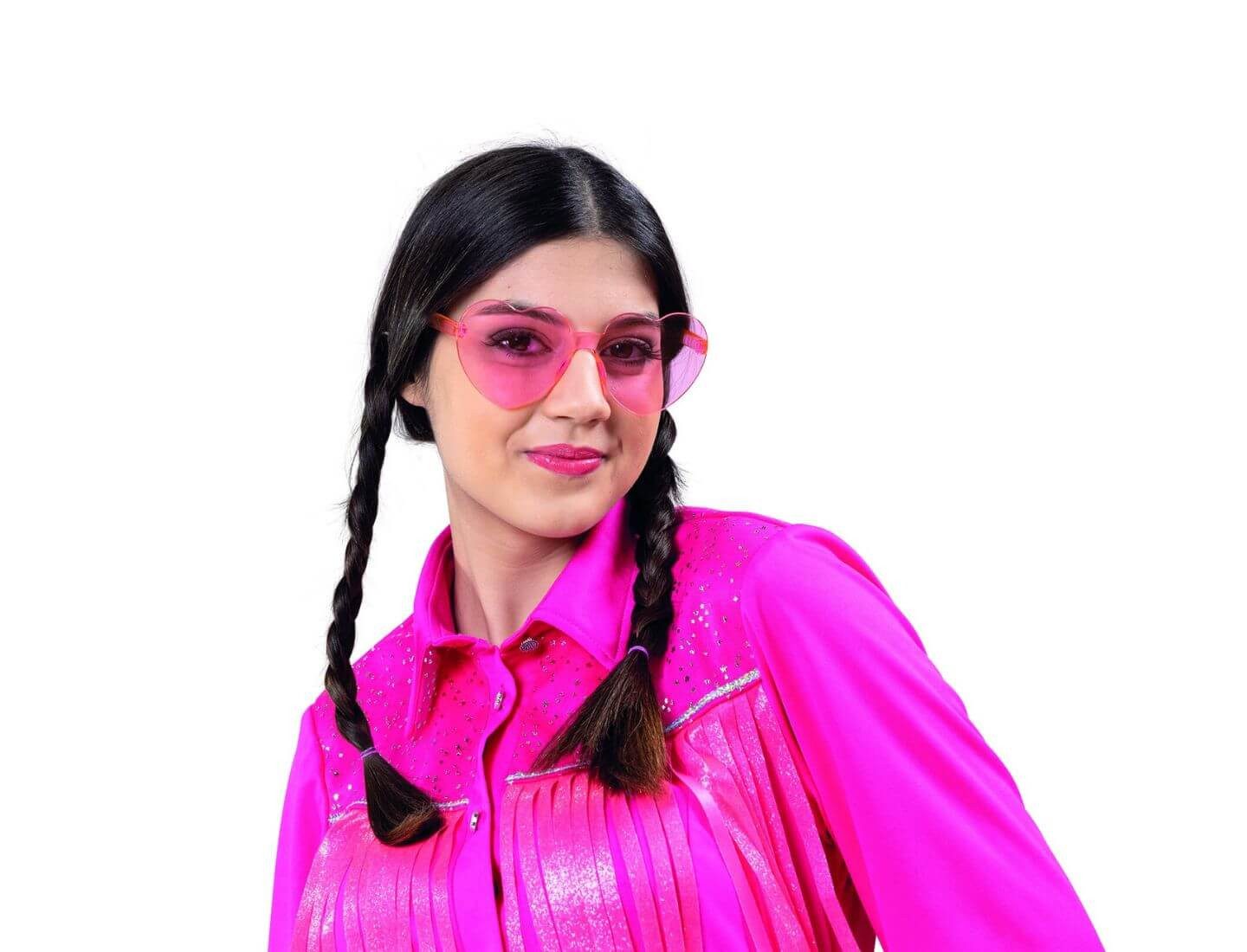 Party x People Kostüm Herzbrille rosa