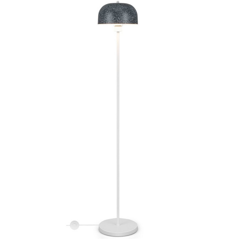 COSTWAY Stehlampe, mit Fußschalter, E27-Glühlampensockel & Lampenschirm  146cm