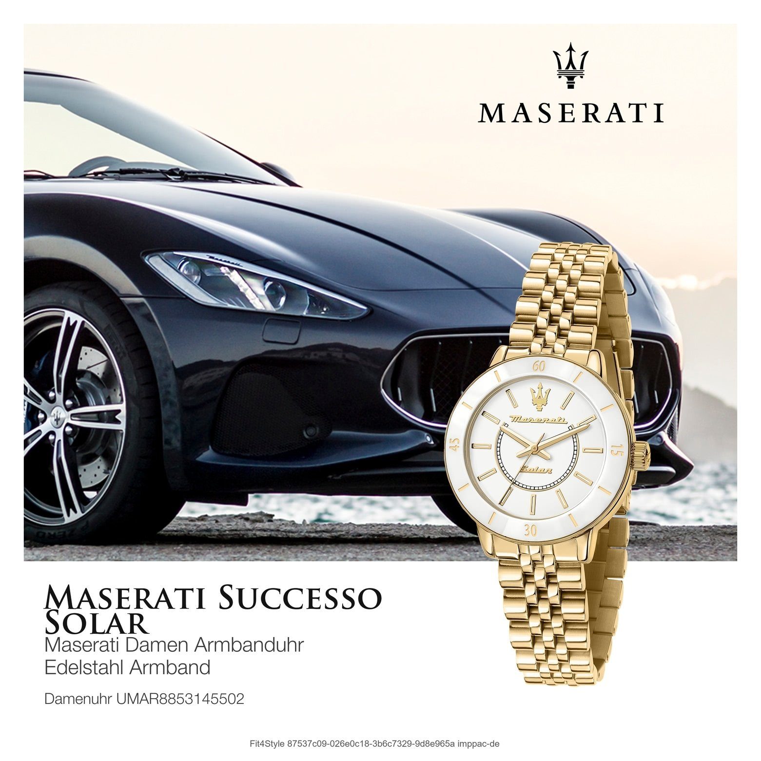 MASERATI Chronograph Maserati 32mm) mittel Unisex Chronograph, Made-In (ca. Edelstahlarmband, rund, Italy Damenuhr