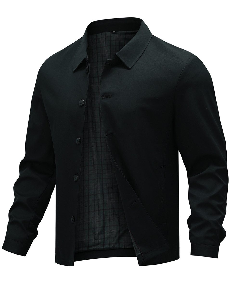 Allthemen Bomberjacke Herren Bomberjacke mit Reverskragen Regular Fit Übergangsjacke