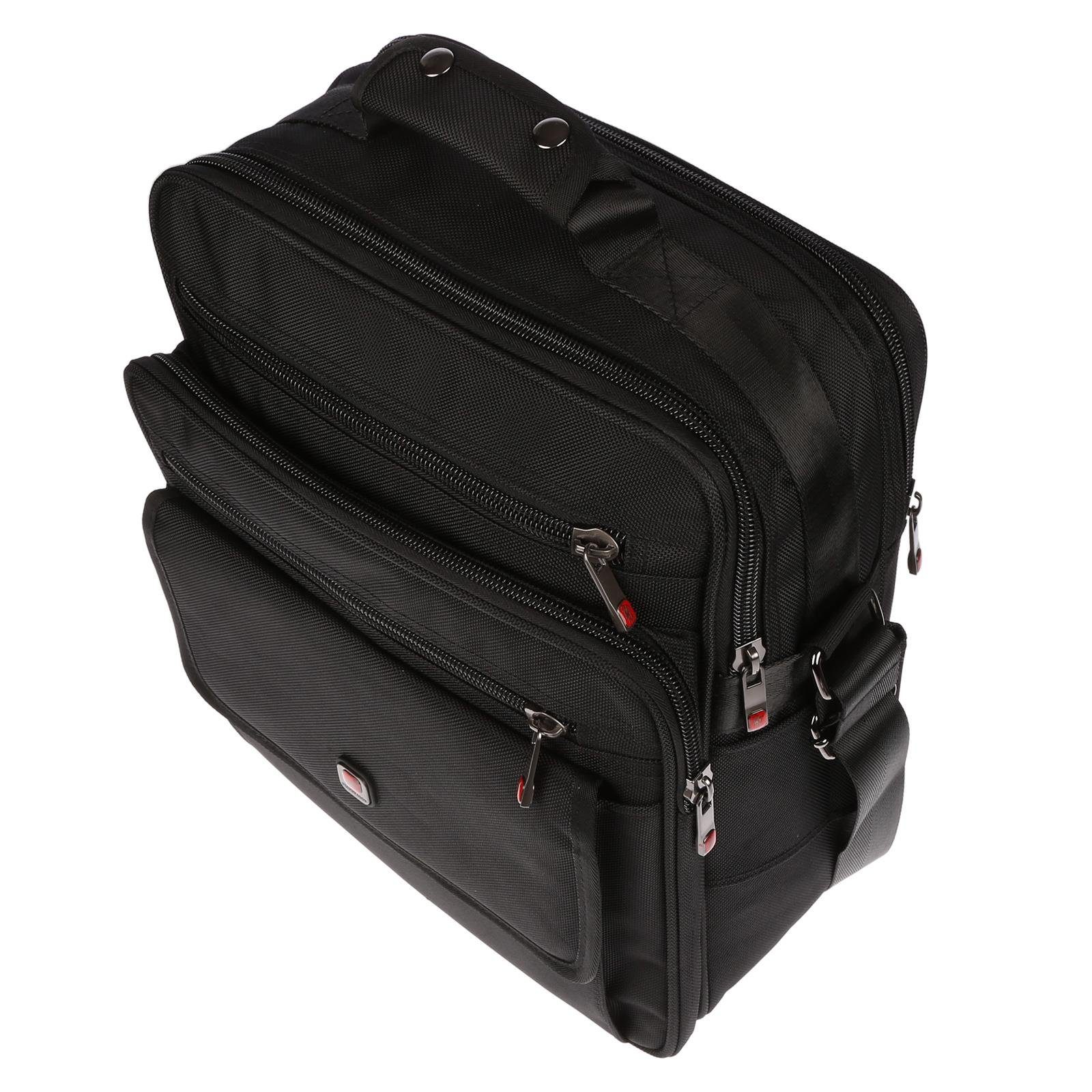 Christian Wippermann Businesstasche große Tasche Herren Umhängetasch (1-tlg), für Notebooks bis 17" (43cm) – Bild 5 von 5
