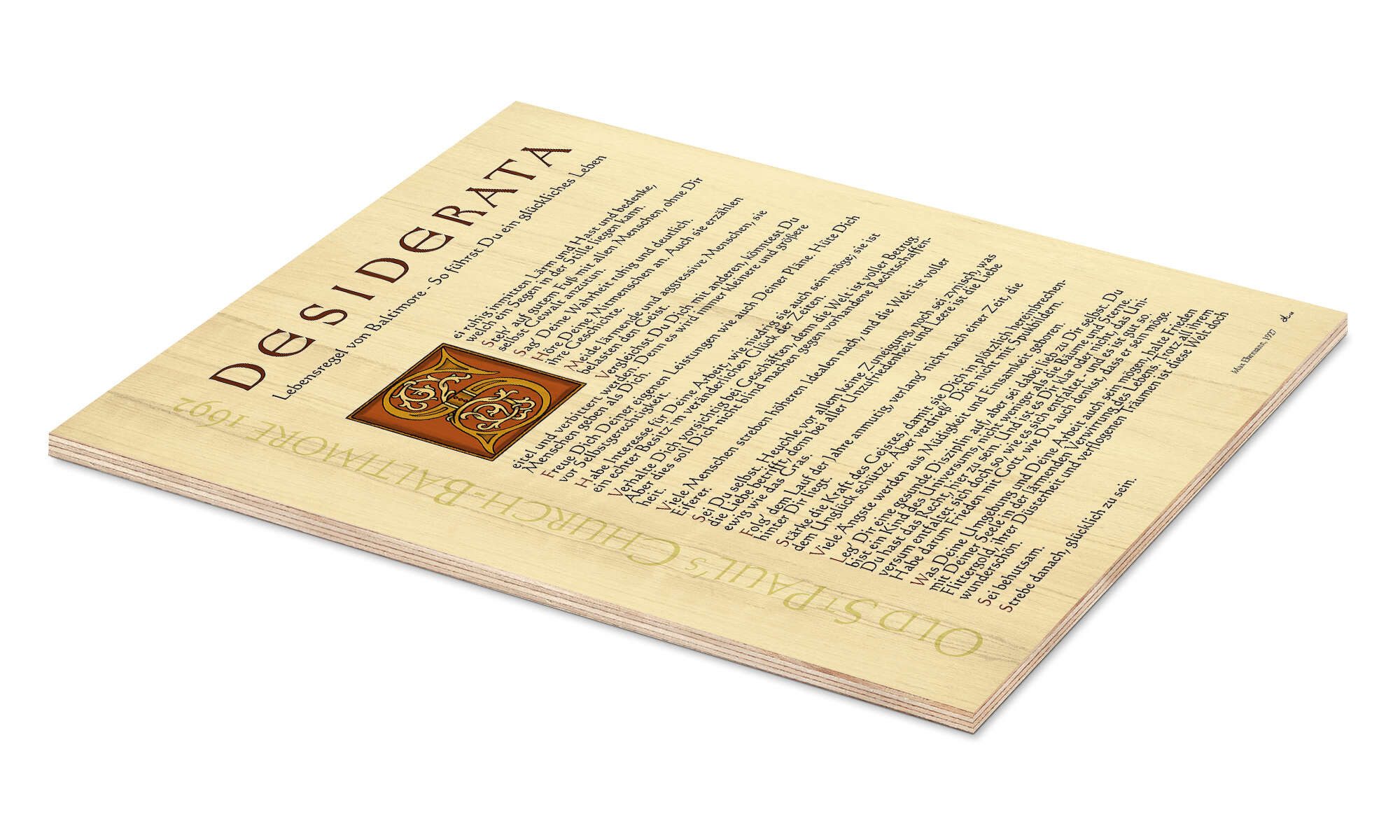 Posterlounge Wandbild Desiderata III, Dirk H. Wendt, erhältlich als Poster, günstig online kaufen