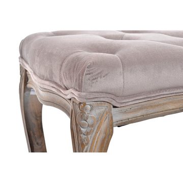 DKD Home Decor Fußhocker Barhocker DKD Home Decor Rosa Polyester Kautschukholz 112 x 38 x 48 cm