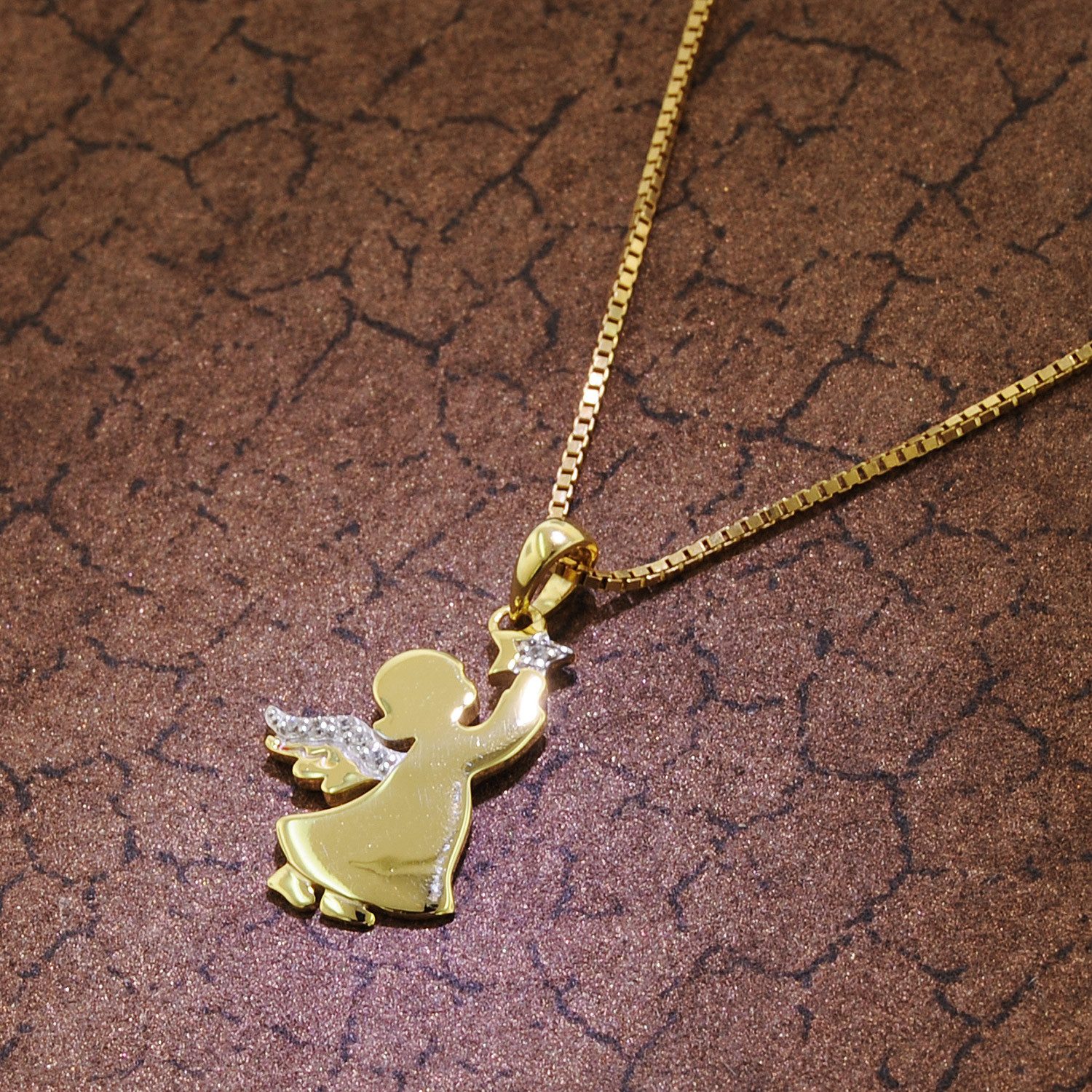 trendor Kette mit Anhänger Engel Anhänger günstig online kaufen