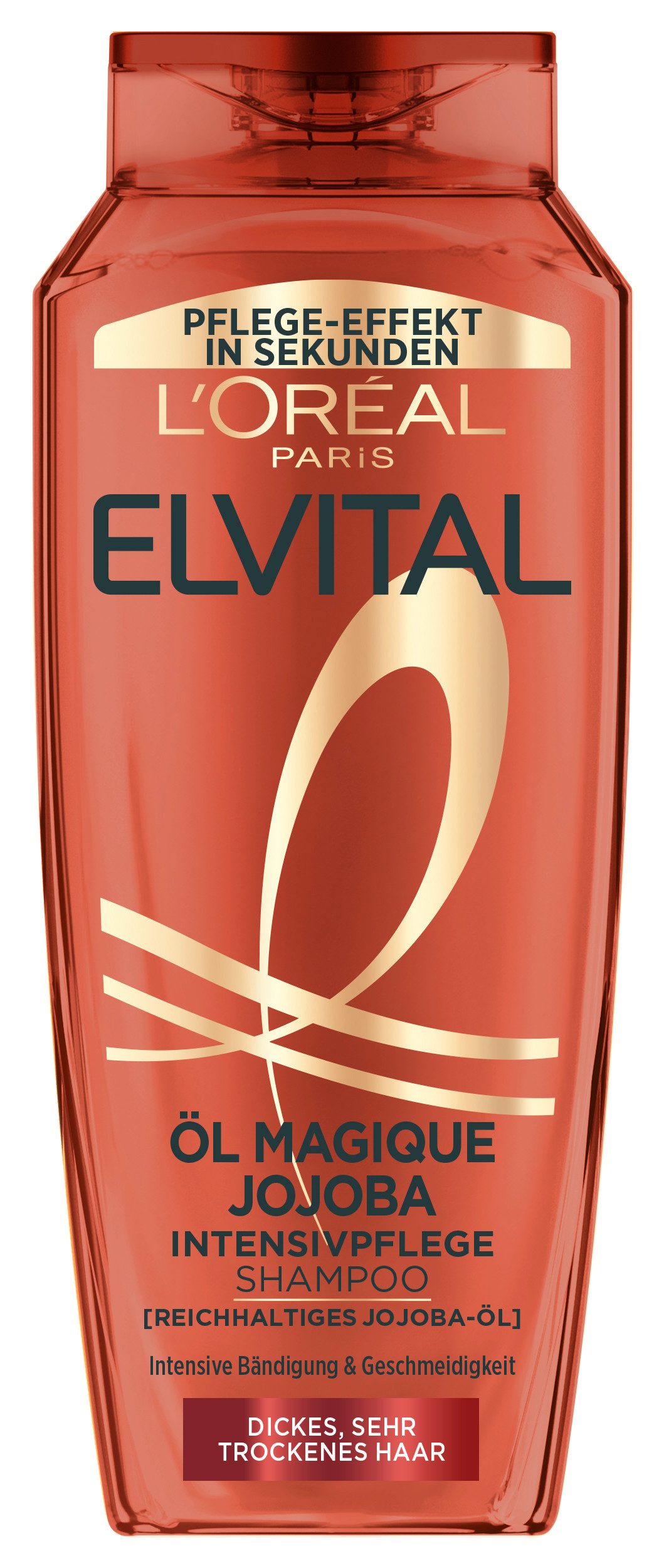 L'ORÉAL PARIS Haarshampoo L'Oréal Paris Elvital Öl Magique Jojoba Shampoo, Packung, 6-tlg., Für sehr trockenes Haar, kraftvolle Formel mit Jojoba-Öl.