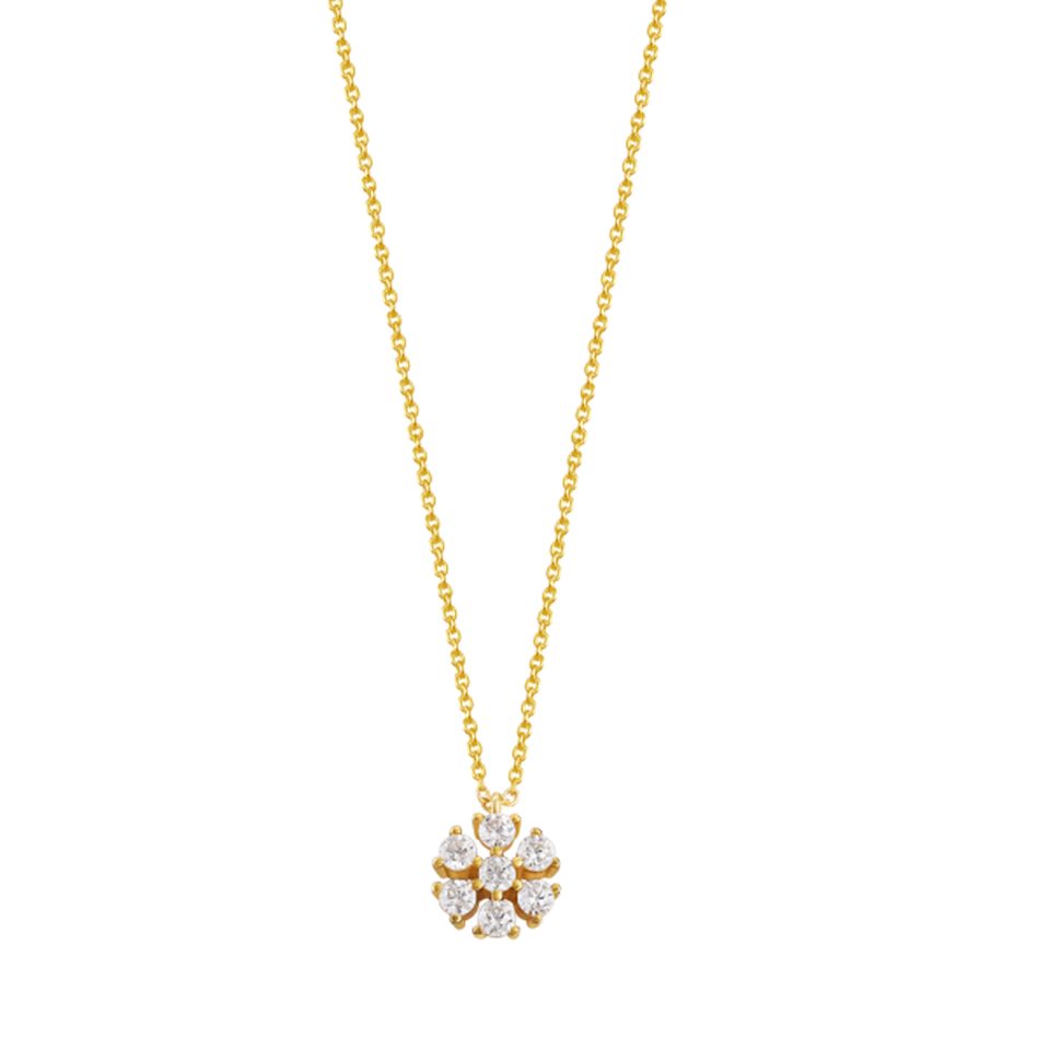 XENOX Kette mit Anhänger XENOX Kette Damen "Silver Circle" Silber goldfarben XS6085G