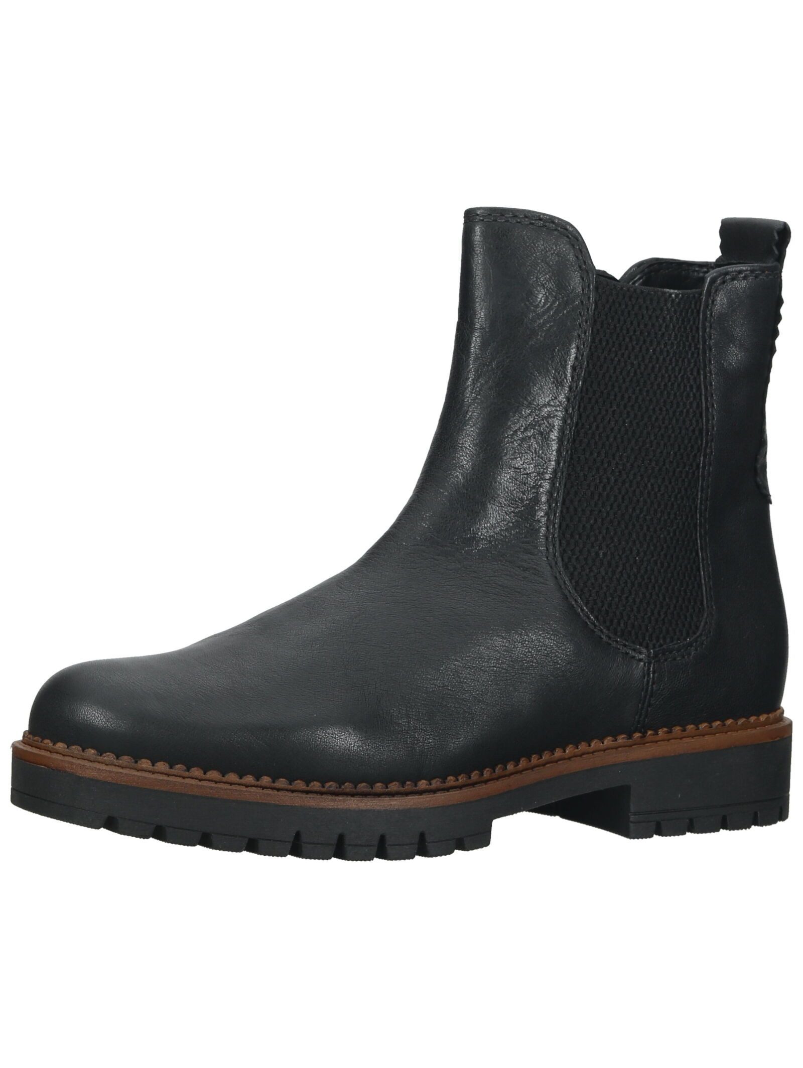 Stiefelette Leder/Textil Stiefelette