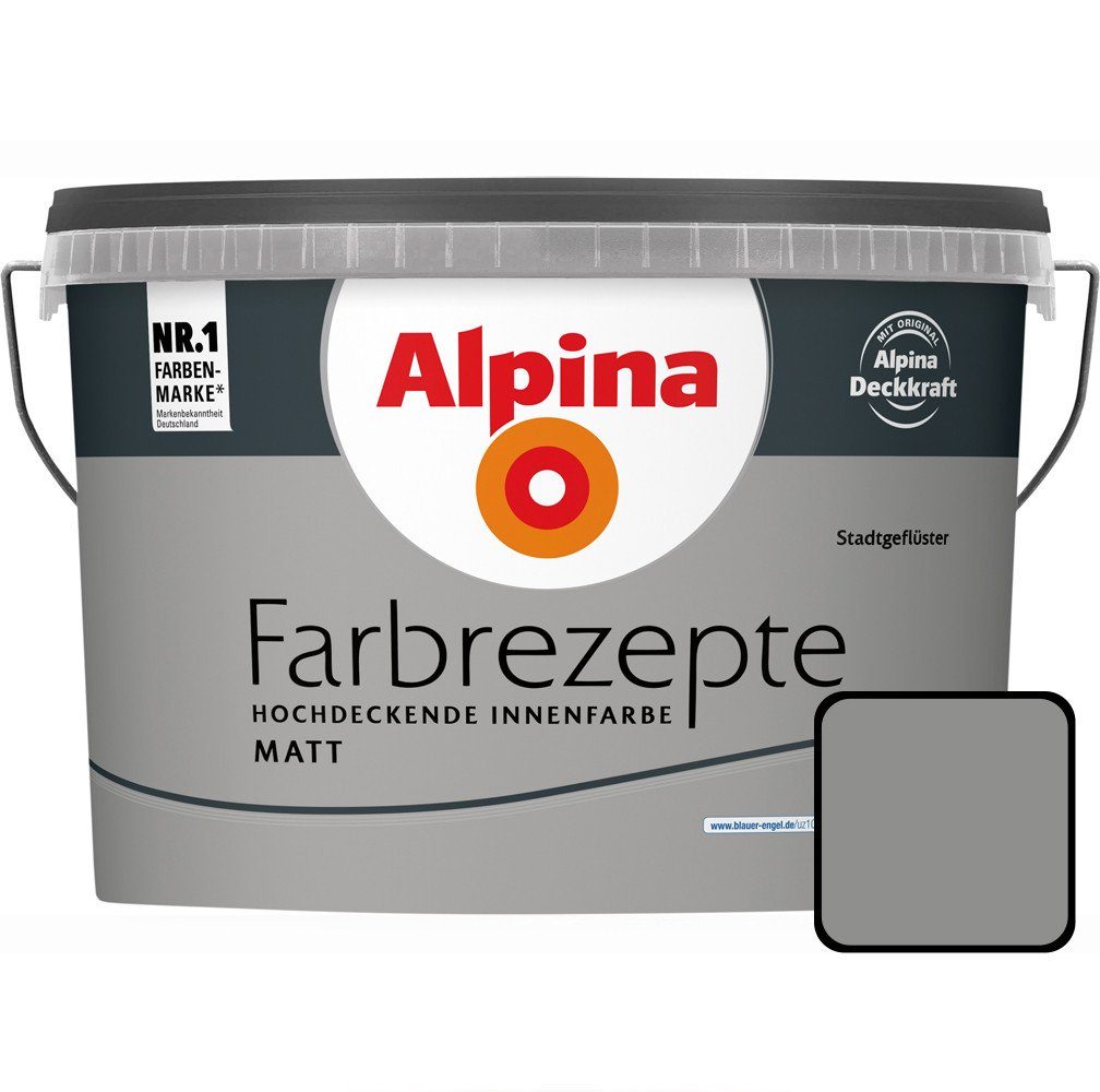 Wandfarbe Alpina Farbrezepte Stadtgeflüster matt 2,5 L