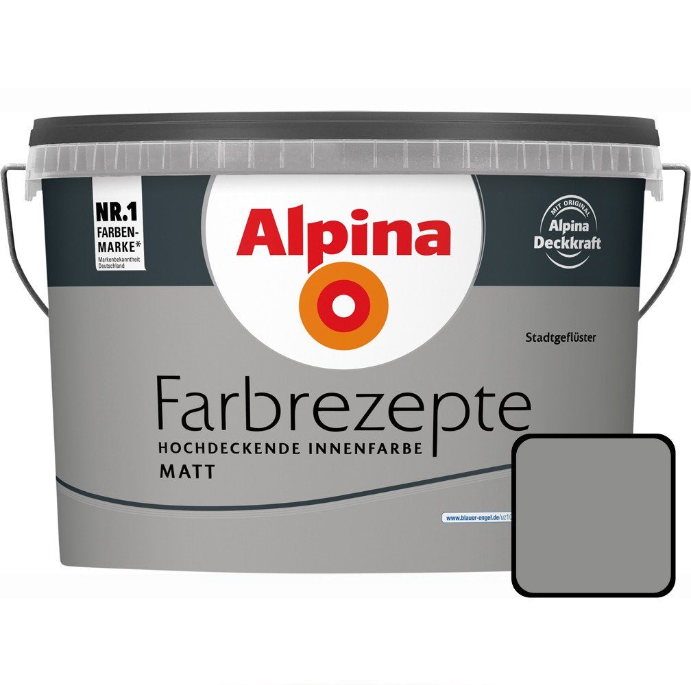 Alpina Wandfarbe Alpina Farbrezepte Stadtgeflüster matt 2,5 L