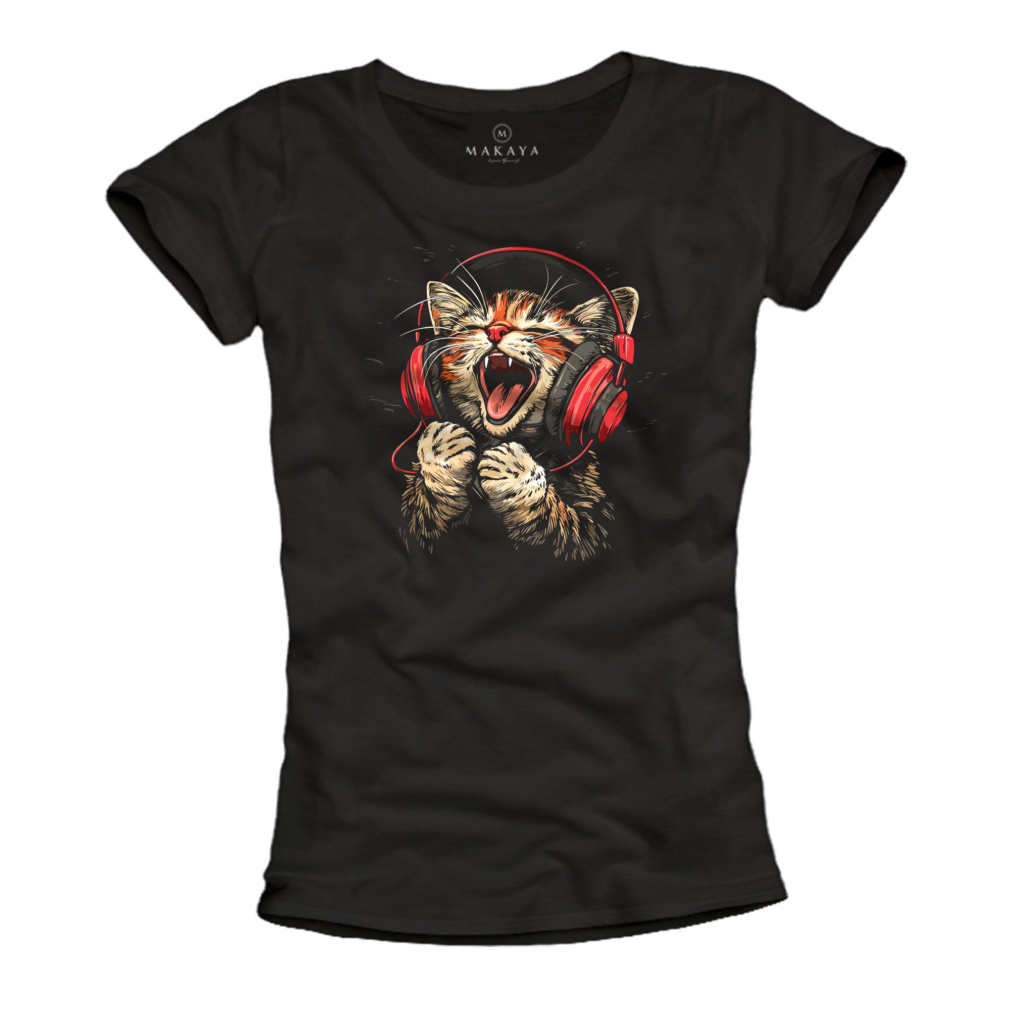 MAKAYA T-Shirt Damen Top mit DJ günstig online kaufen