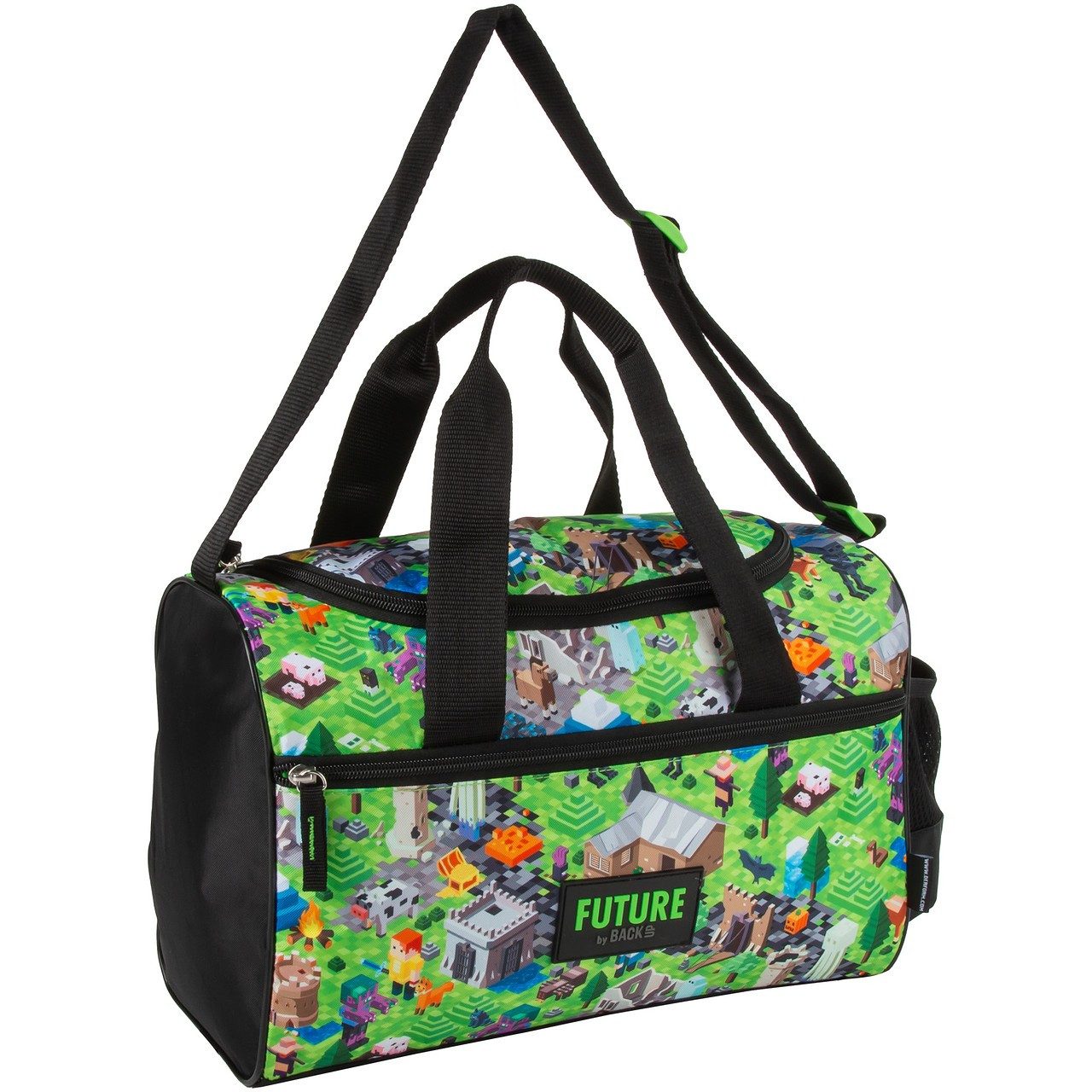 DERFORM Sporttasche Pixel Game Play Schultertasche Umhängetasche Tasche Schultasche