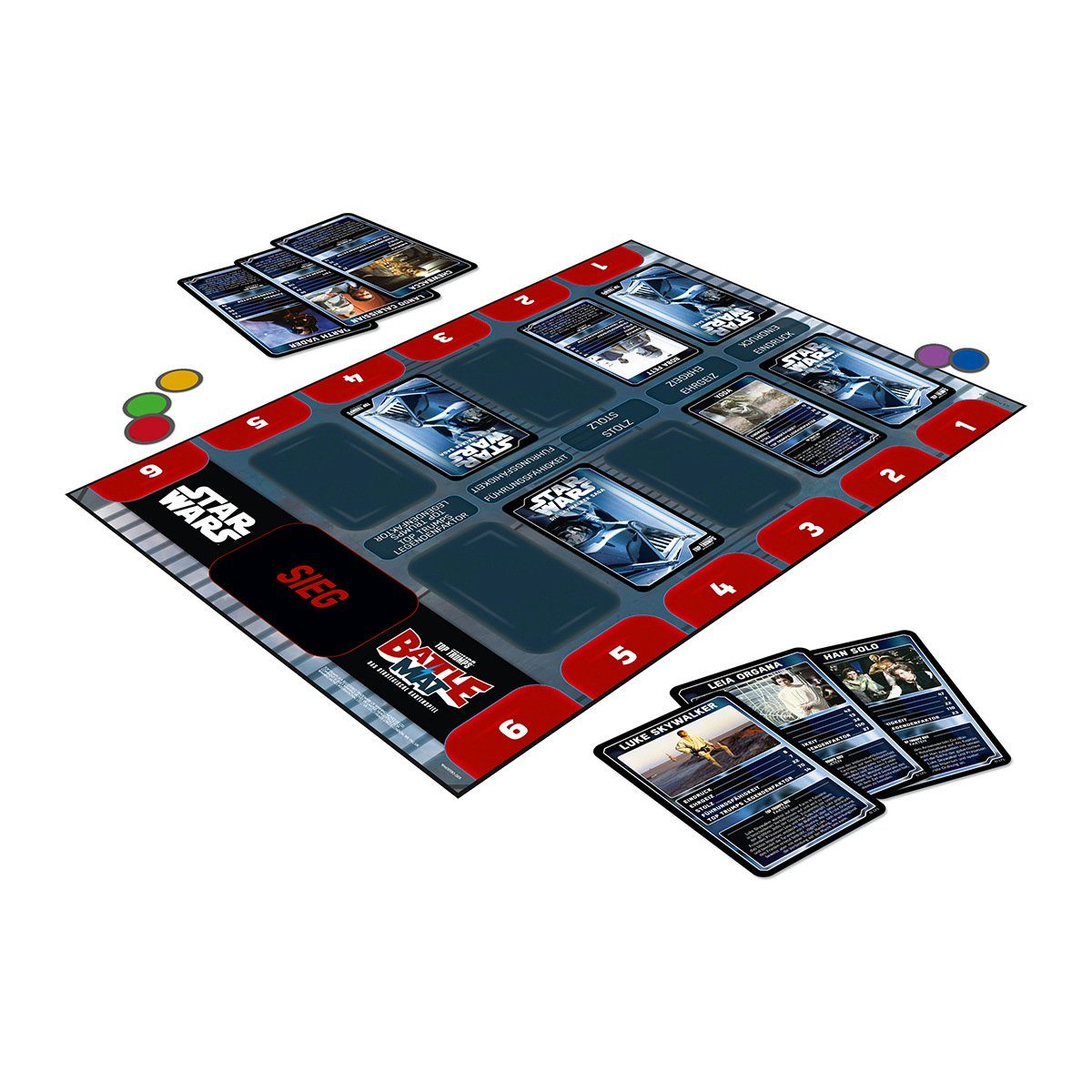 Winning Moves Spiel Battle Mat - Star Wars inkl. Top Trumps, Kartenspiel