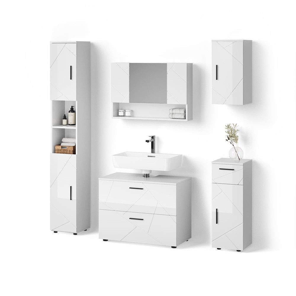 Weiß Hochglanz | Korpus: Weiß