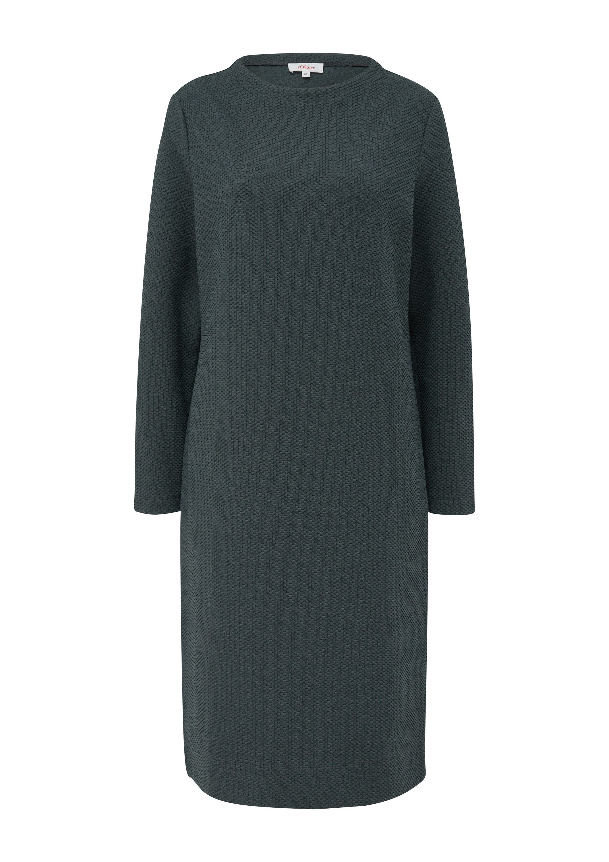 s.Oliver Midikleid Kleid Midikleid im Strukturmuster günstig online kaufen