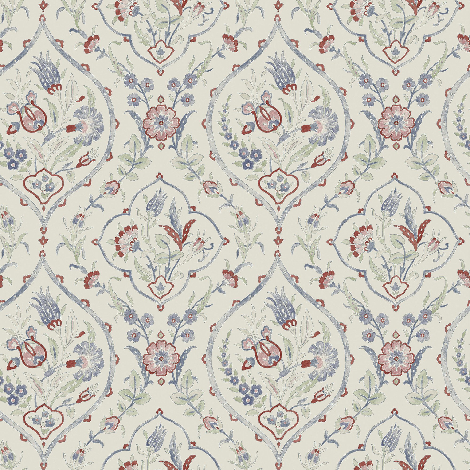 LAURA ASHLEY Vliestapete Foscot Damask, glatt, günstig online kaufen